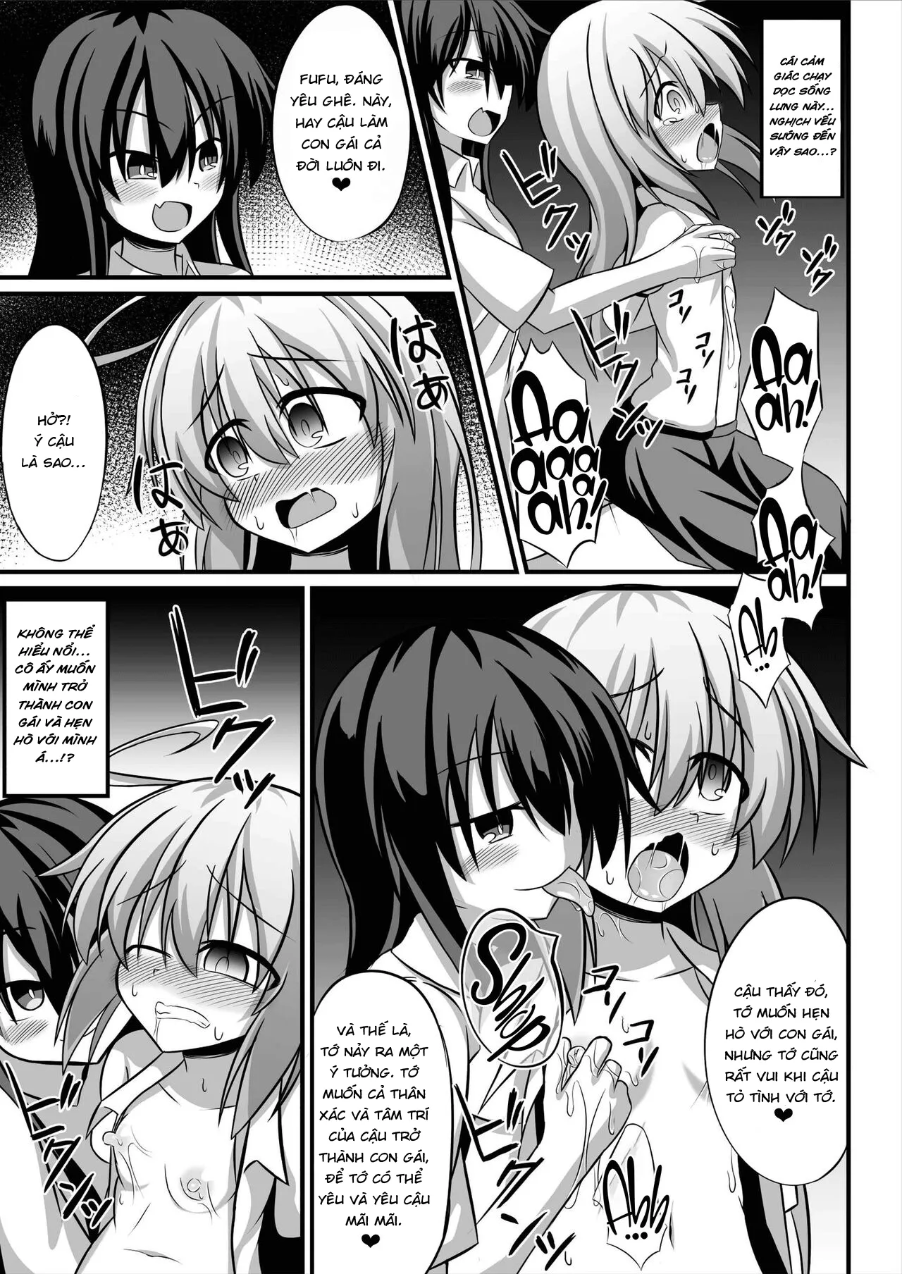 HentaiVN.net - Ảnh 8 - TS Mesu Ochi ~Onnanoko ni Sarete Love Love Yuri Sex~ [Genderbent Descent Into Sluthood ~Turning Into A Girl From Lovey-Dovey Lesbian Sex~] - Chap 2