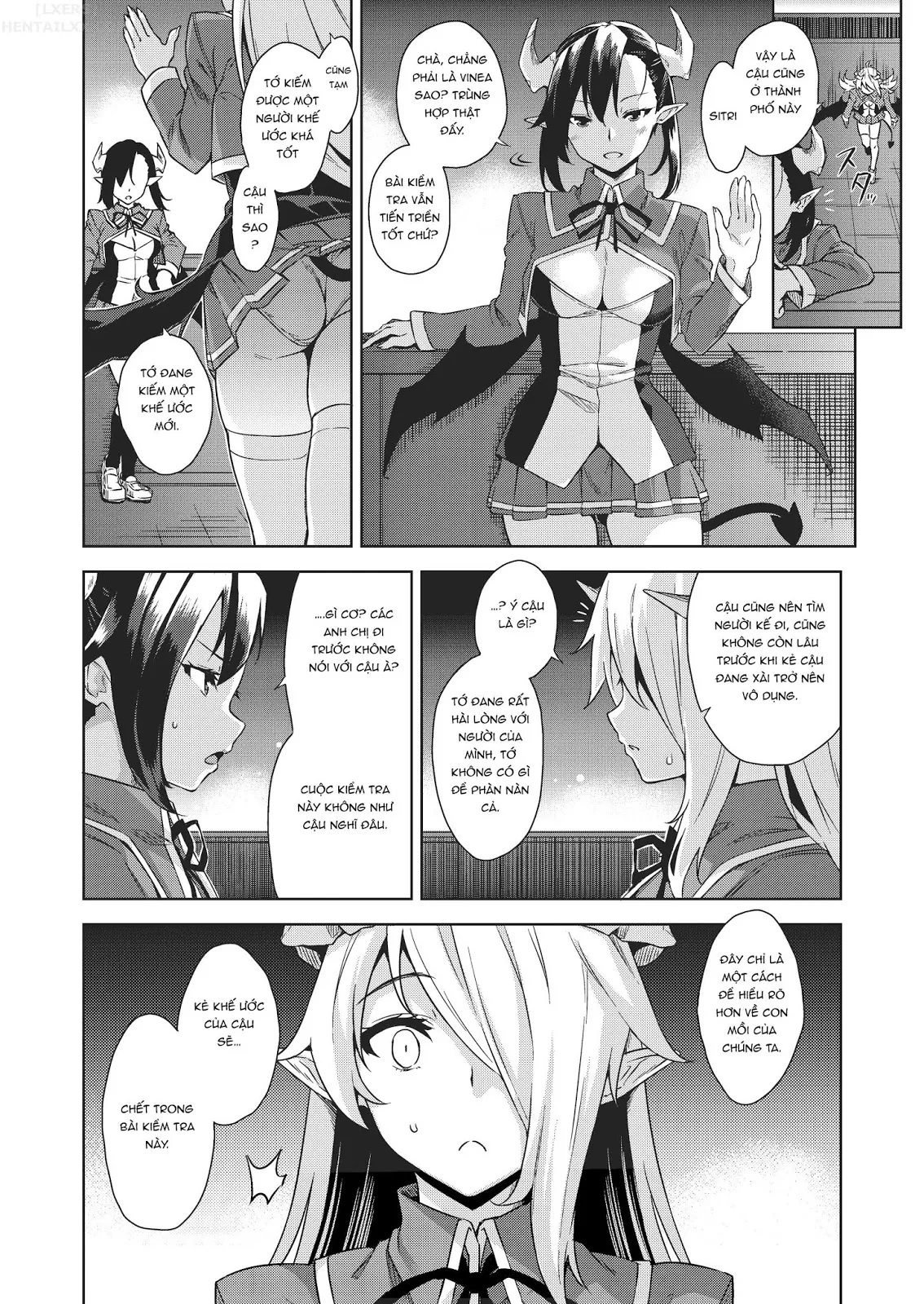 HentaiVN.net - Ảnh 21 - Akuma De JK! [Makai Appli de Harem Shiken] - Chap 2