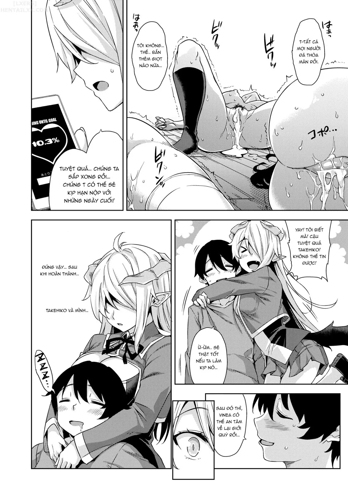 HentaiVN.net - Ảnh 21 - Akuma De JK! [Makai Appli de Harem Shiken] - Chap 3