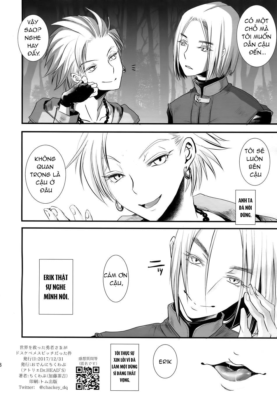 HentaiVN.net - Ảnh 18 - Sekai o Sukutta Yuusha-sama ga Dosukebe Mesu Bitch Datta Kudan - Chap 1
