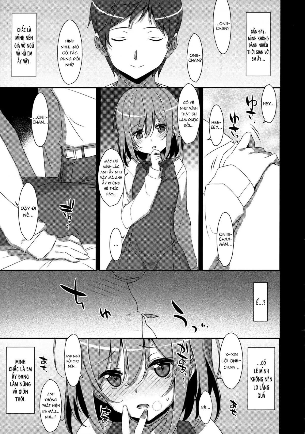 HentaiVN.net - Ảnh 5 - Mình muốn làm rất nhiều thứ trong lúc onii-chan đang ngủ! [I Want to Do Lots of Things With My Sleeping Onii-chan!] - Chap 1