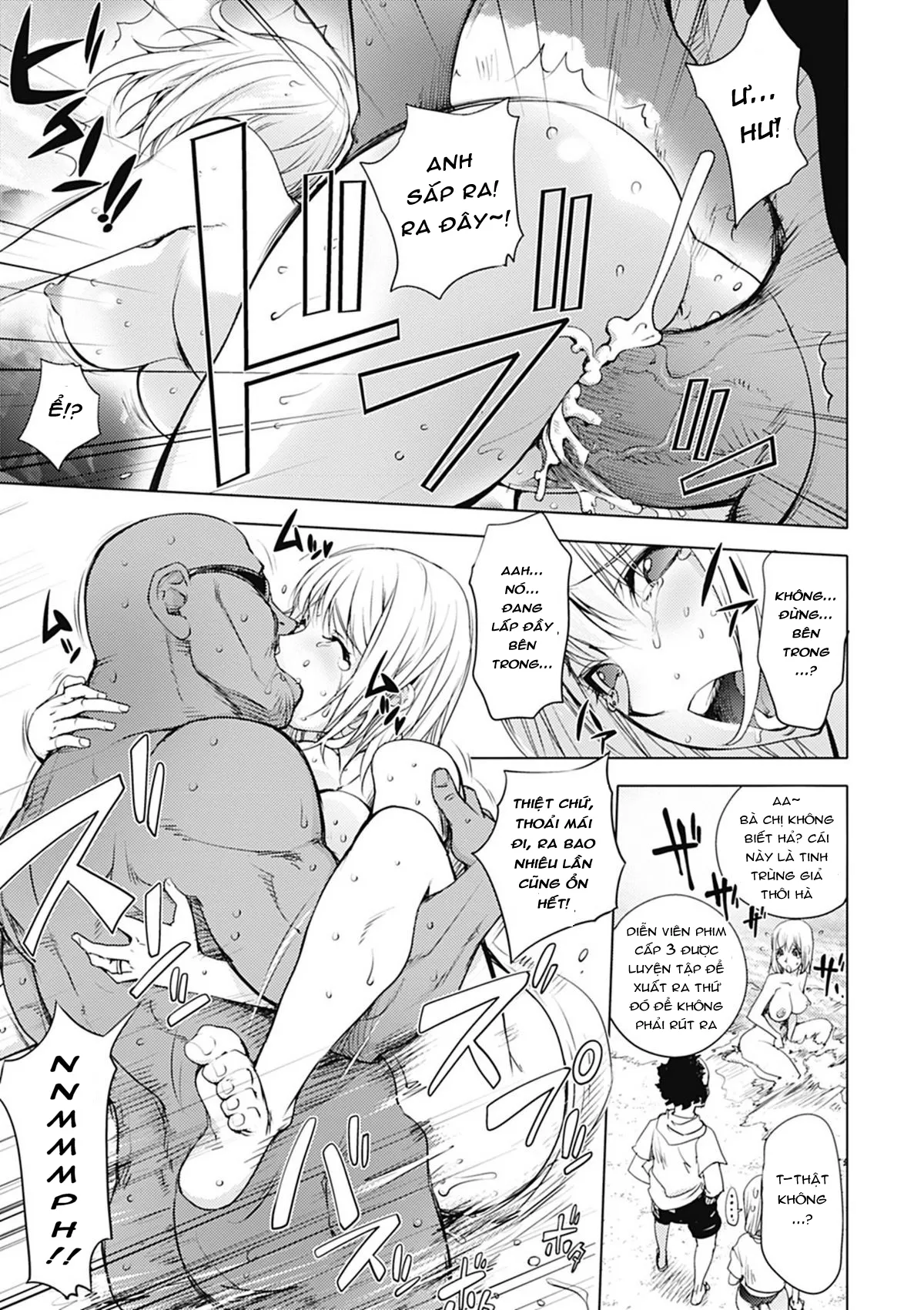 HentaiVN.net - Ảnh 16 - Kaya-nee in Beach [Kaya-sis At The Beach; Kaya-nee Ở Bãi Biển] - Chap 1