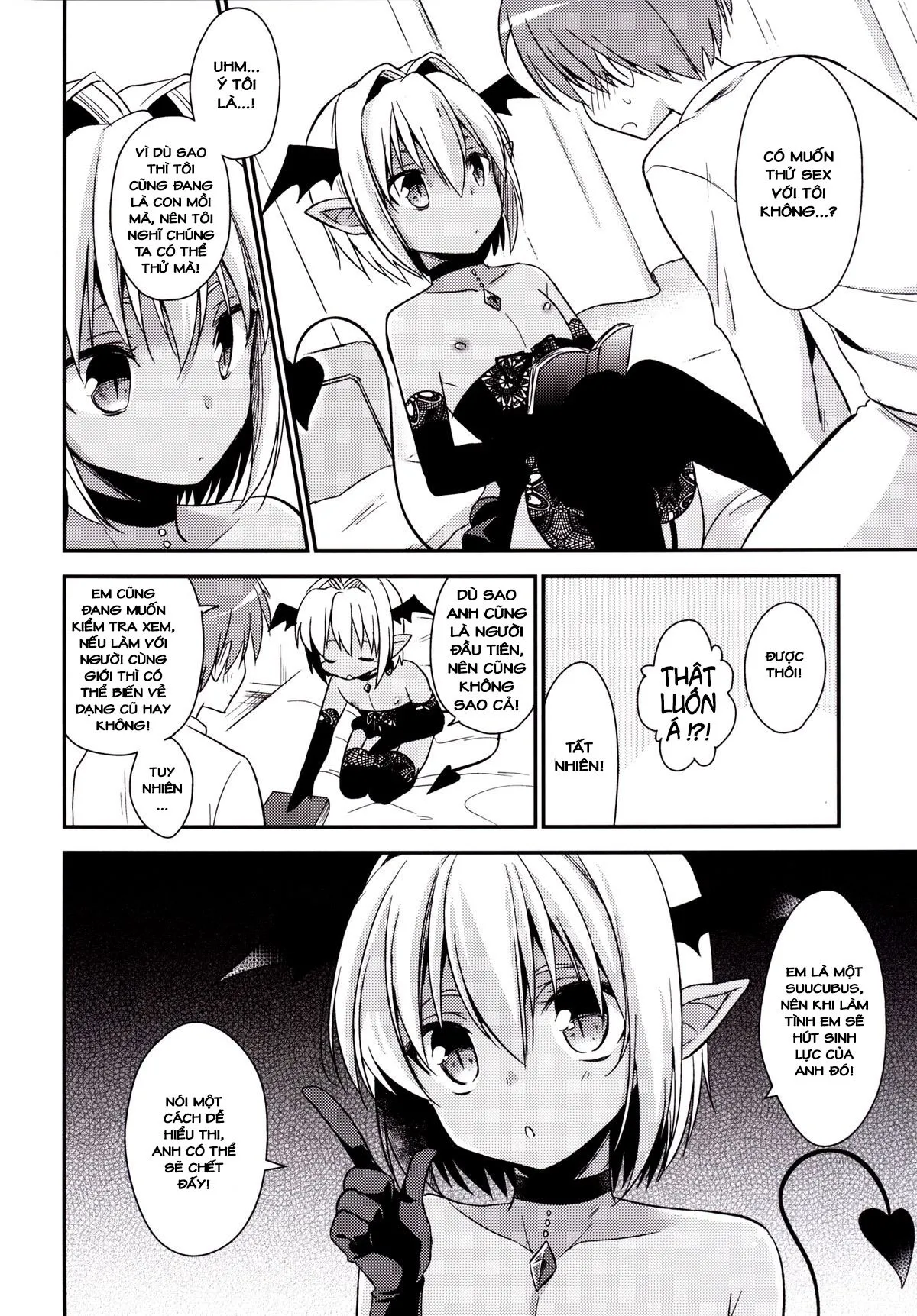 HentaiVN.net - Ảnh 10 - Shounen Succubus - Chap 1