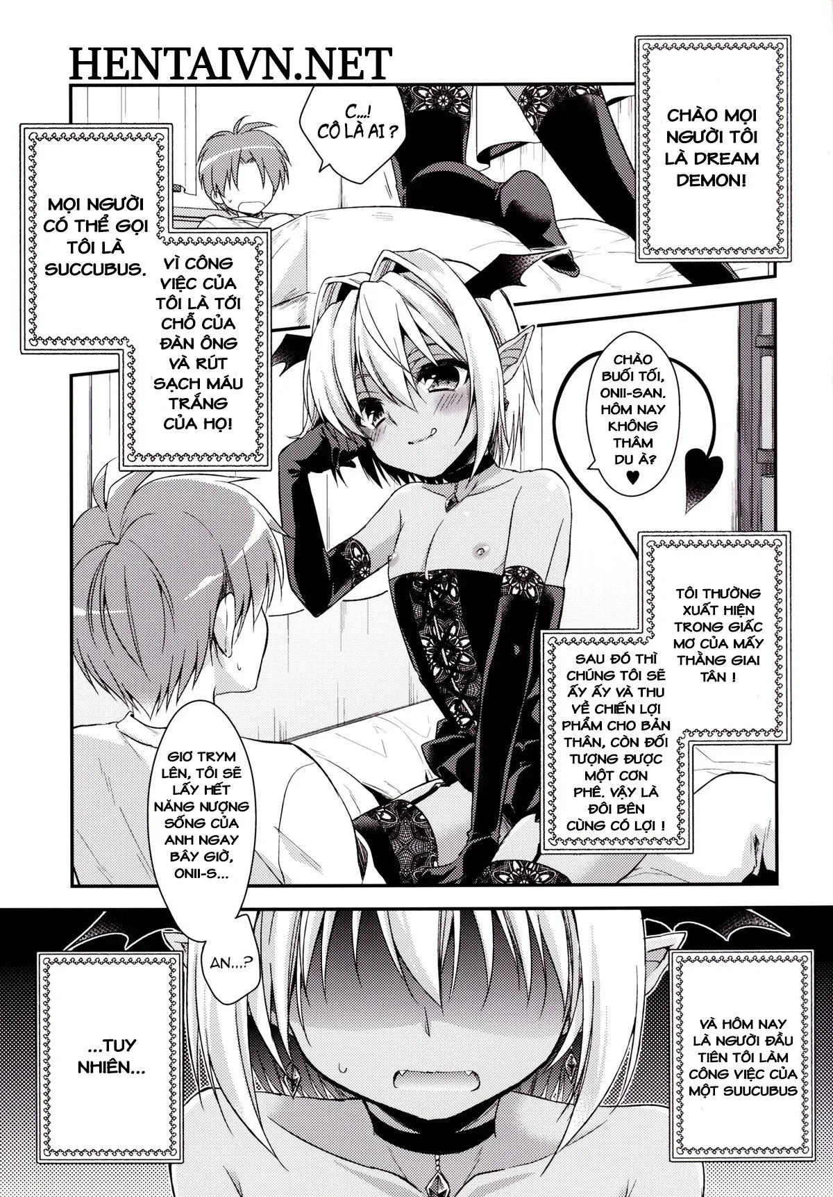 HentaiVN.net - Ảnh 5 - Shounen Succubus - Chap 1