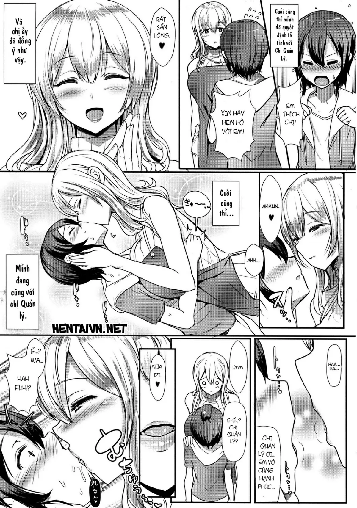 HentaiVN.net - Ảnh 6 - Chị Ấy Quản Lý Luôn Cả Tôi (Sunohara-sou no Kanrinin-san) [Kimi wa Kanojo no Kanrika ni Iru. (Sunohara-sou no Kanrinin-san); 君は彼女の管理下にいる。 (すのはら荘の管理人さん)] - Chap 1