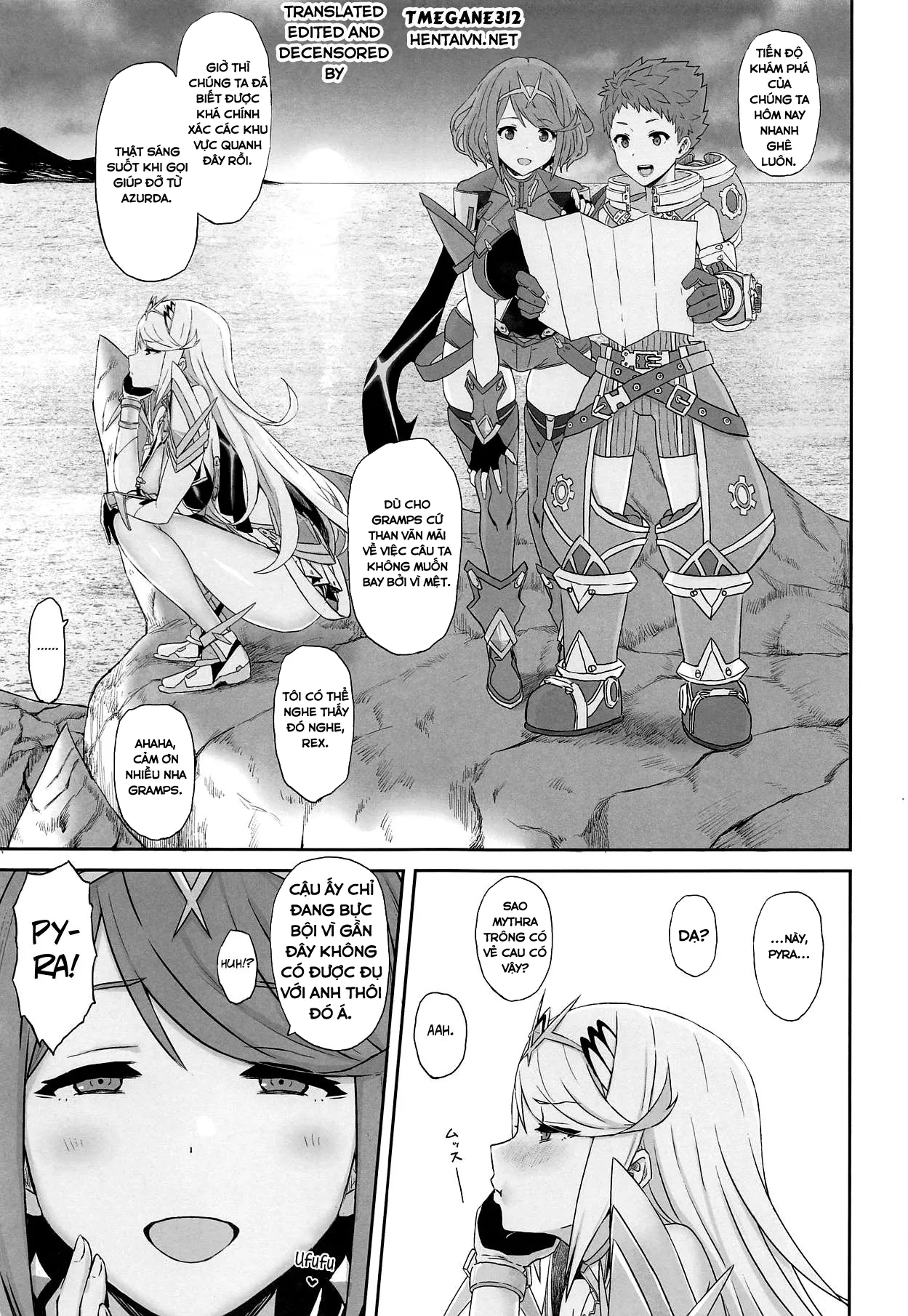 HentaiVN.net - Ảnh 3 - Mythra Nứng Lồn Thèm Đụ Gấp! [Kimi to Sugosu Arata na Sekai; A New World to Spend with You] - Chap 1