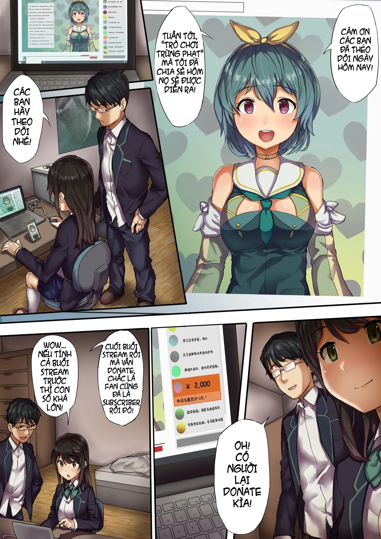 HentaiVN.net - Ảnh 1 - Netorare During Live Streaming - Chap 1