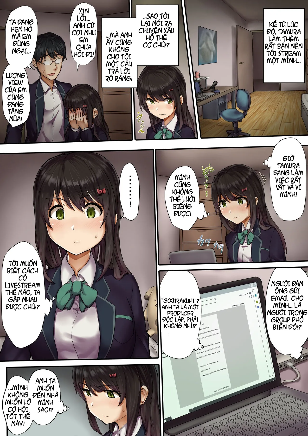 HentaiVN.net - Ảnh 4 - Netorare During Live Streaming - Chap 1