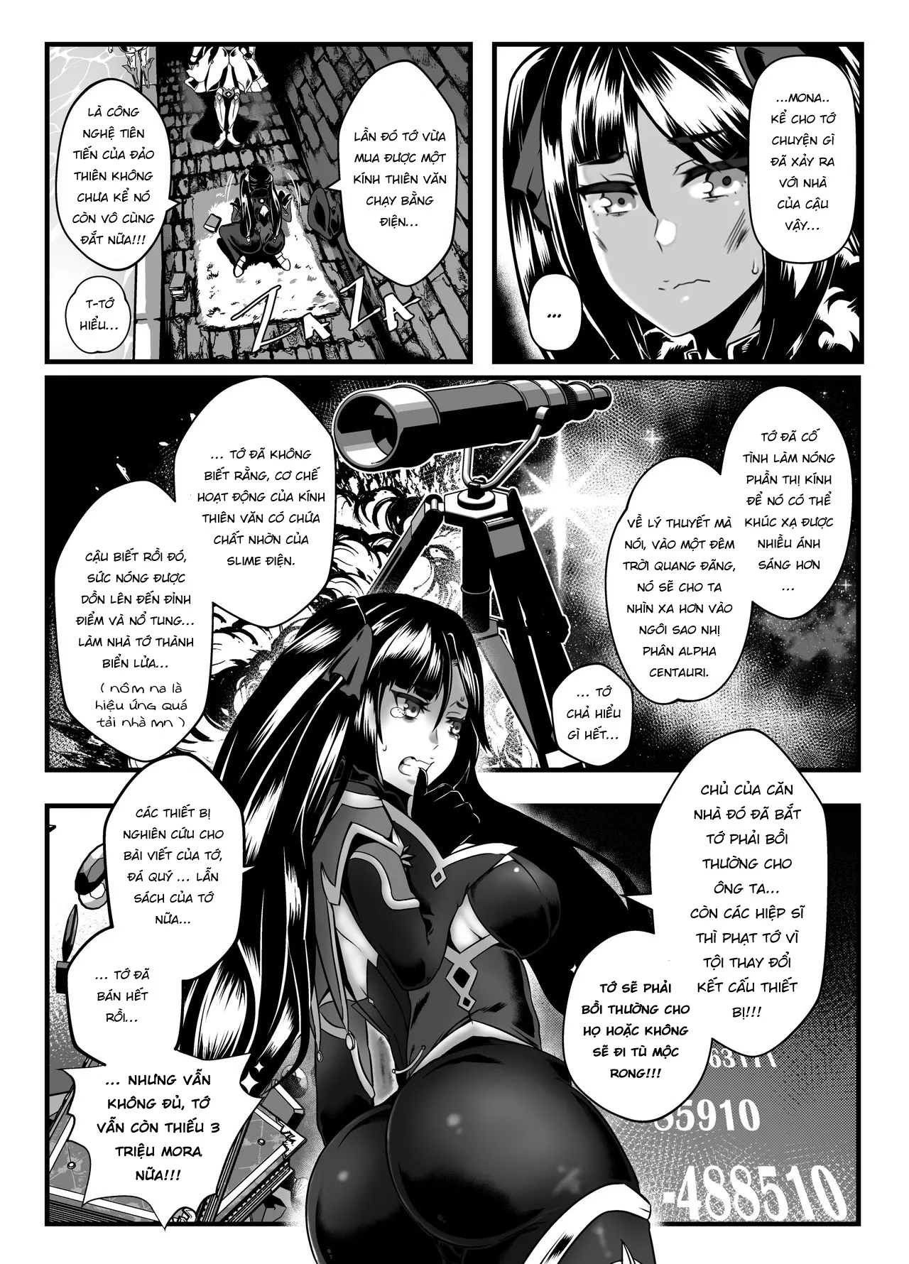 HentaiVN.net - Ảnh 9 - Trở thành gái bán hoa, để kiếm tiền trả nợ cùng cô bạn thân ❤ [(STAR☆CHASER) ; BRIGHTEST STAR] - Chap 1