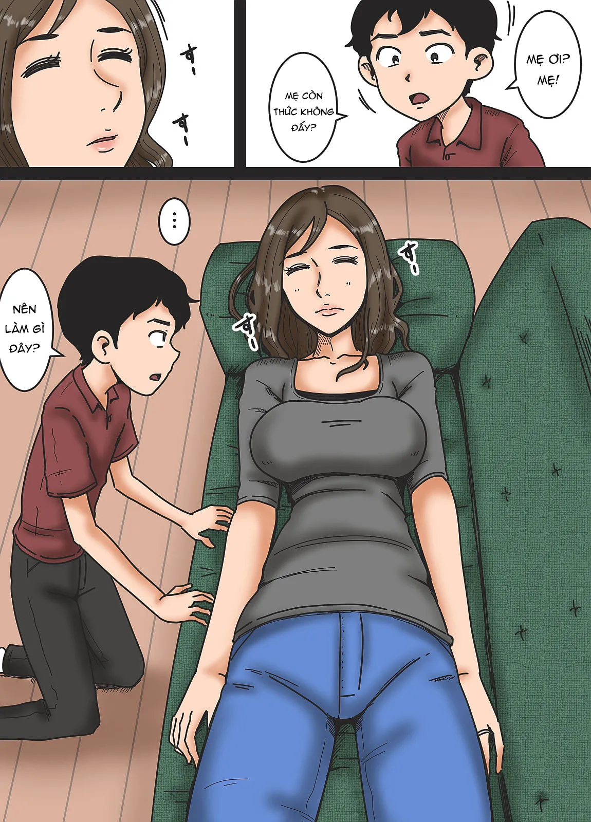 HentaiVN.net - Ảnh 6 - Putting Mother to Sleep [Haha o Nemurasete] - Chap 1