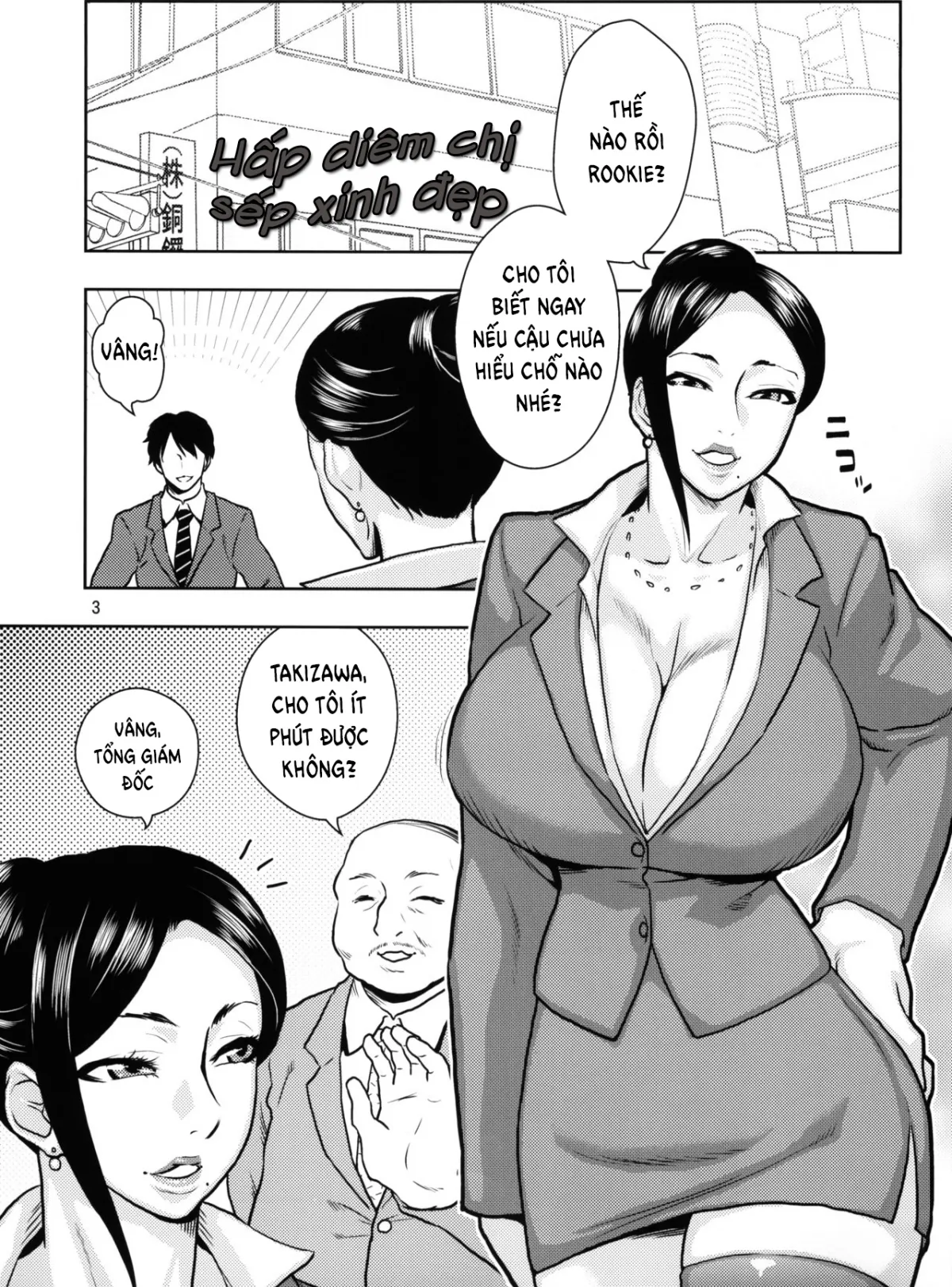 HentaiVN.net - Ảnh 4 - Violating A Beautiful Female Boss [Bijin Onna Joushi o Yaru!] - Chap 1