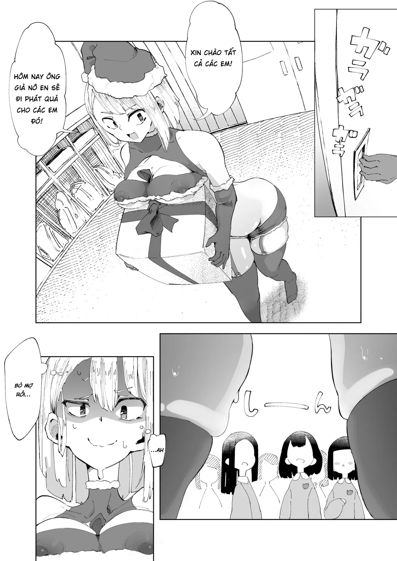 HentaiVN.net - Ảnh 3 - Chị trông trẻ đóng giả làm ông già Noel và lũ trẻ tinh nghịch [Atarashiku Santayaku ni Natta Sensei to Kodomotachi] - Chap 1