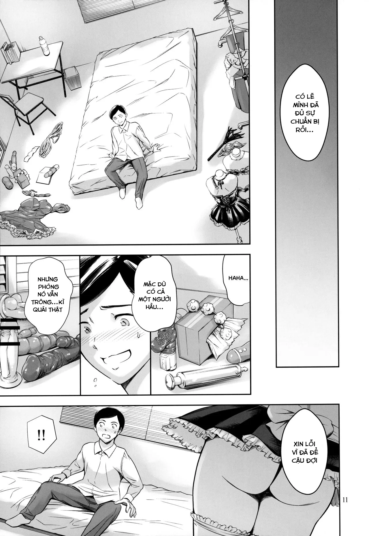 HentaiVN.net - Ảnh 11 - Uchi no Maid [My Housemaid] - Chap 1