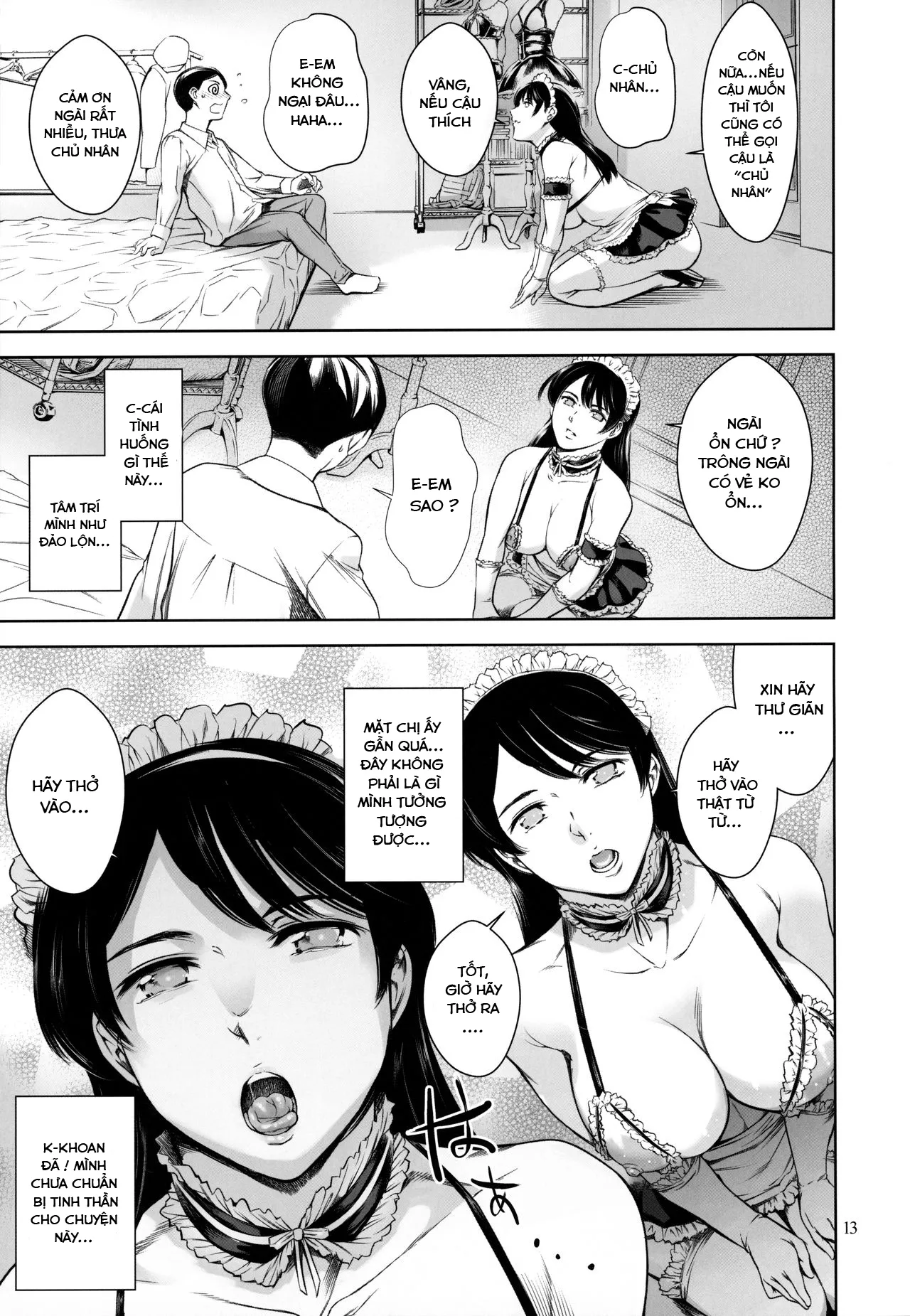 HentaiVN.net - Ảnh 13 - Uchi no Maid [My Housemaid] - Chap 1