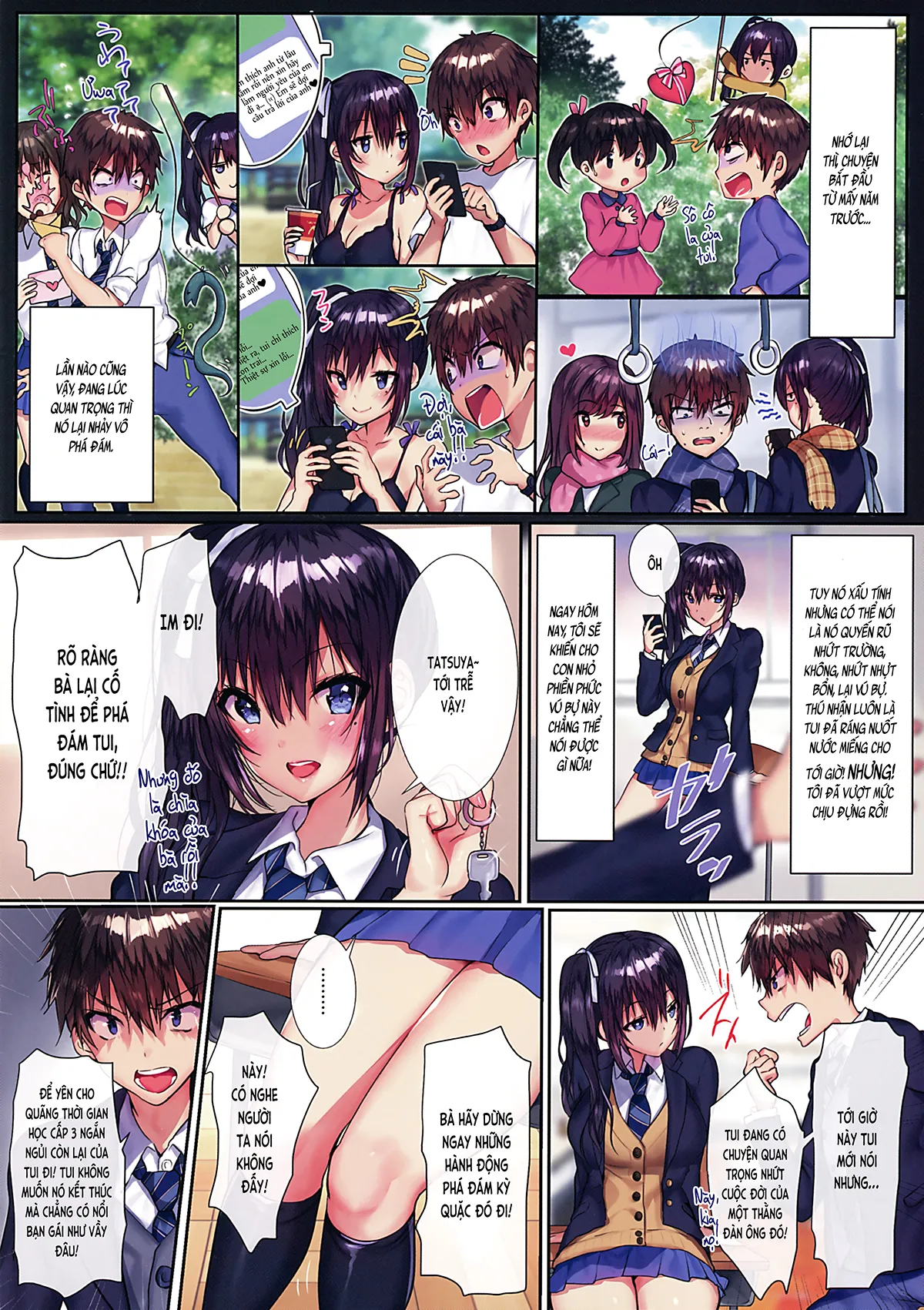 HentaiVN.net - Ảnh 4 - Nhỏ bạn nối khố của tôi ồn ào dễ thương!! (nguyên tác) [Ore no Osananajimi ga Uza Kawaii!! (original); 俺の幼馴染がウザかわいい!! (オリジナル)] - Chap 1