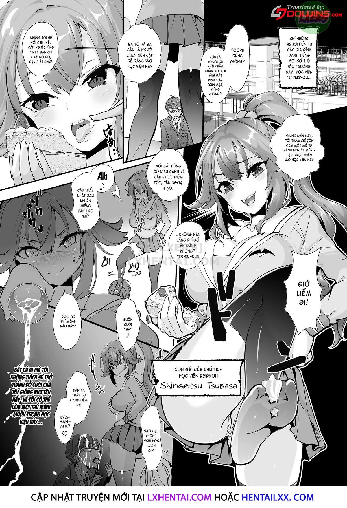 HentaiVN.net - Ảnh 6 - Fukushuu!! Tenraku Gakuen no Nikubin Hime!! [Revenge!! The Slutty Princess Of The Fallen Academy!!] - Chap 1