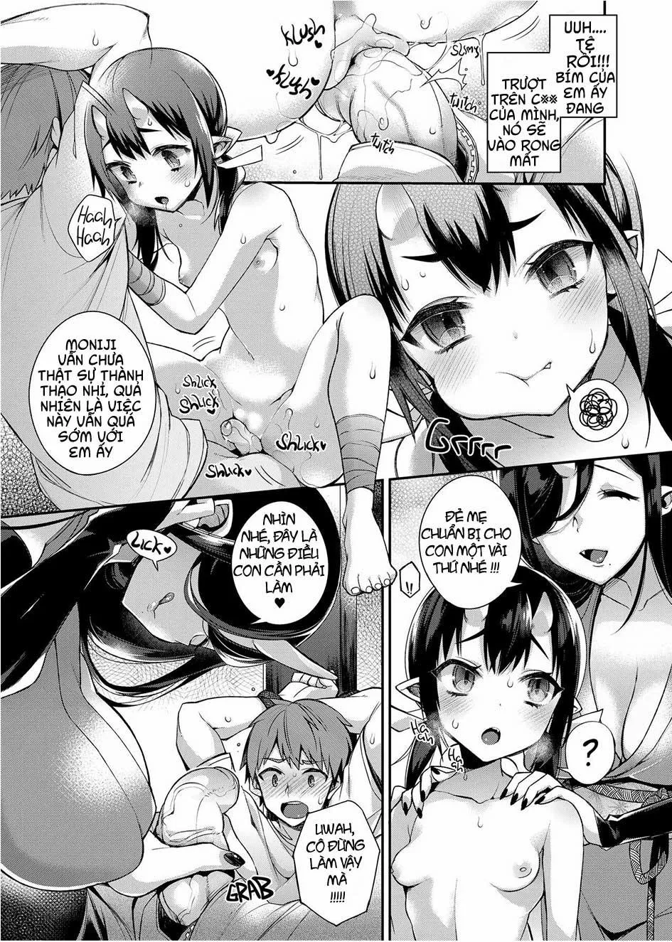 HentaiVN.net - Ảnh 9 - Oni no Oyako wa Hito no Osu to Kozukuri ga Shitai - Chap 1