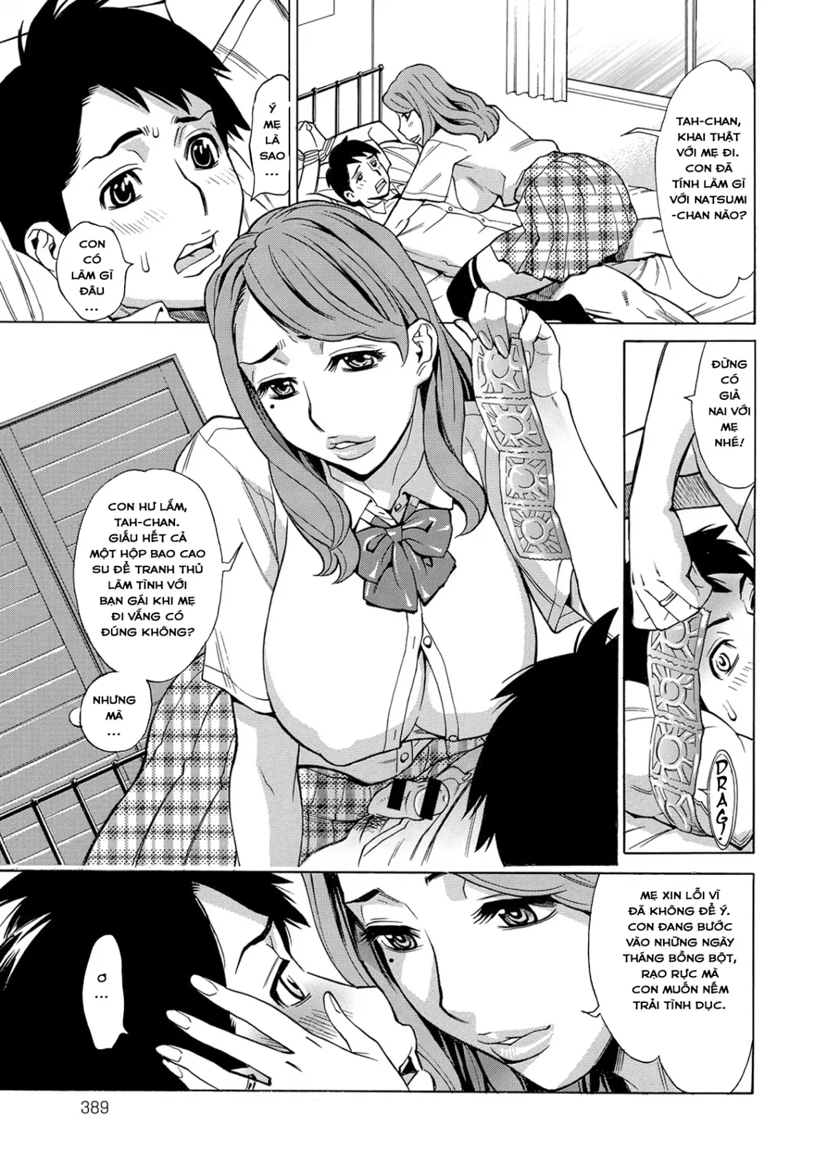 HentaiVN.net - Ảnh 10 - Mẹ Tôi Là Nữ Sinh! [Mother, The Fake Schoolgirl] - Chap 1