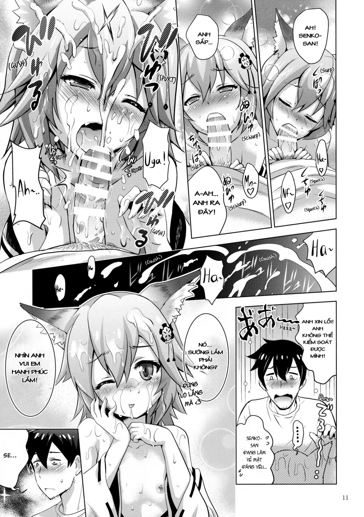 HentaiVN.net - Ảnh 12 - Senko ới ời! Cho anh địt xoa dịu nhé (Sewayaki Kitsune no Senko-san) [MOUSOU Mini Theater 43] - Chap 1