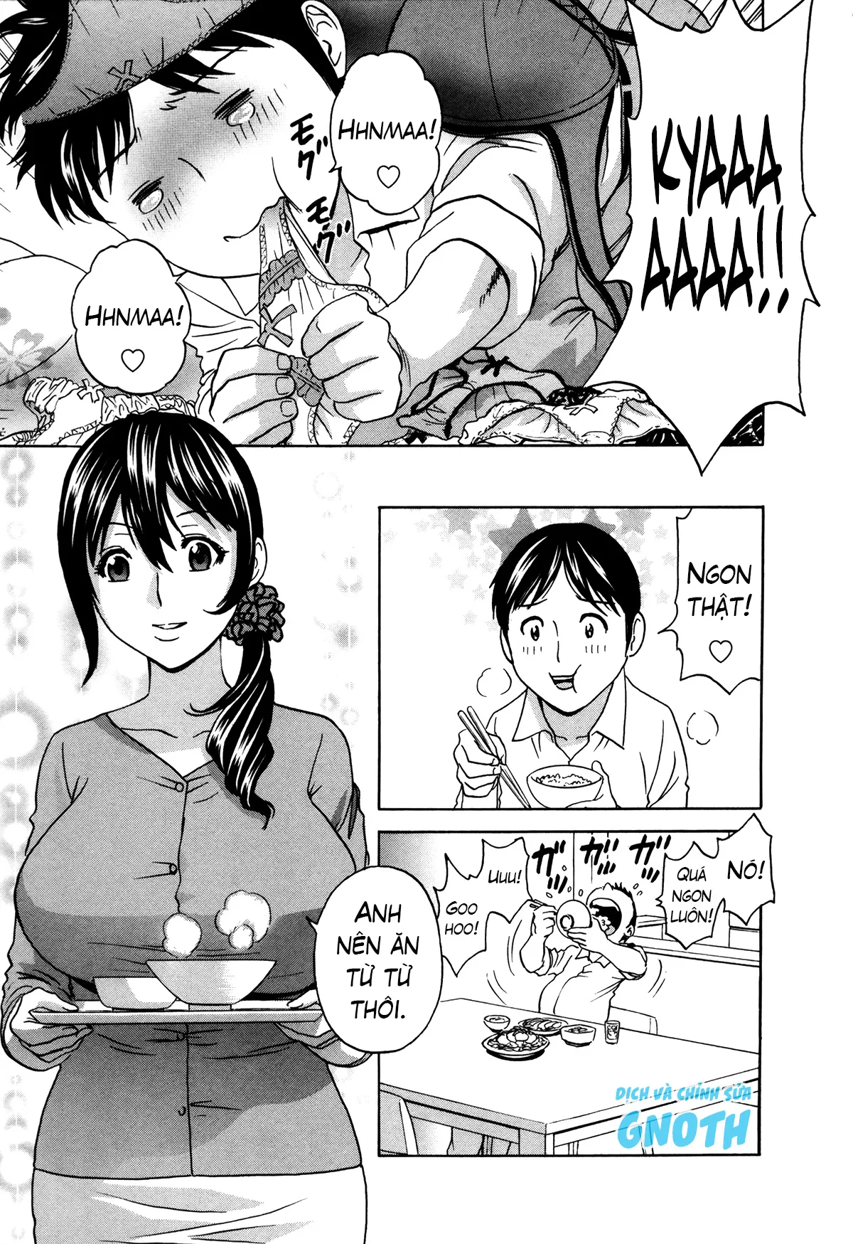 HentaiVN.net - Ảnh 12 - Hustle! Danchizuma [ハッスル！団地妻] - Chap 1