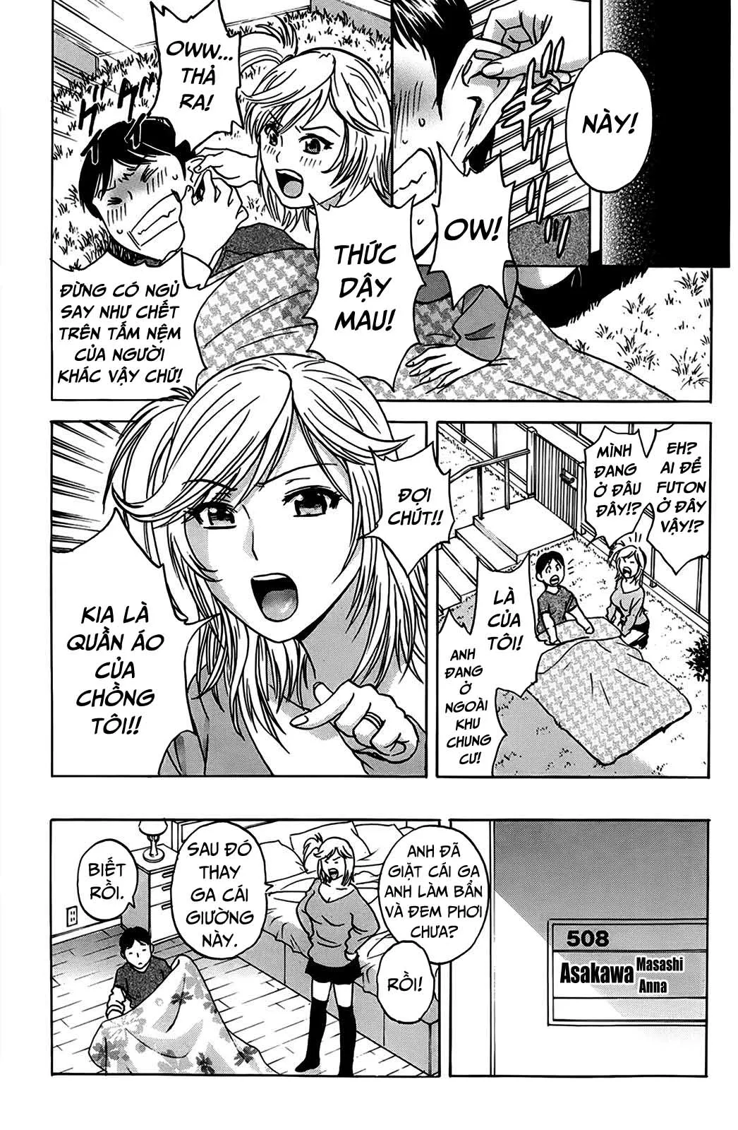 HentaiVN.net - Ảnh 6 - Hustle! Danchizuma [ハッスル！団地妻] - Chap 4