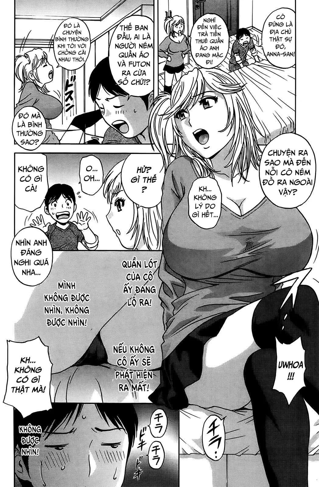 HentaiVN.net - Ảnh 7 - Hustle! Danchizuma [ハッスル！団地妻] - Chap 4