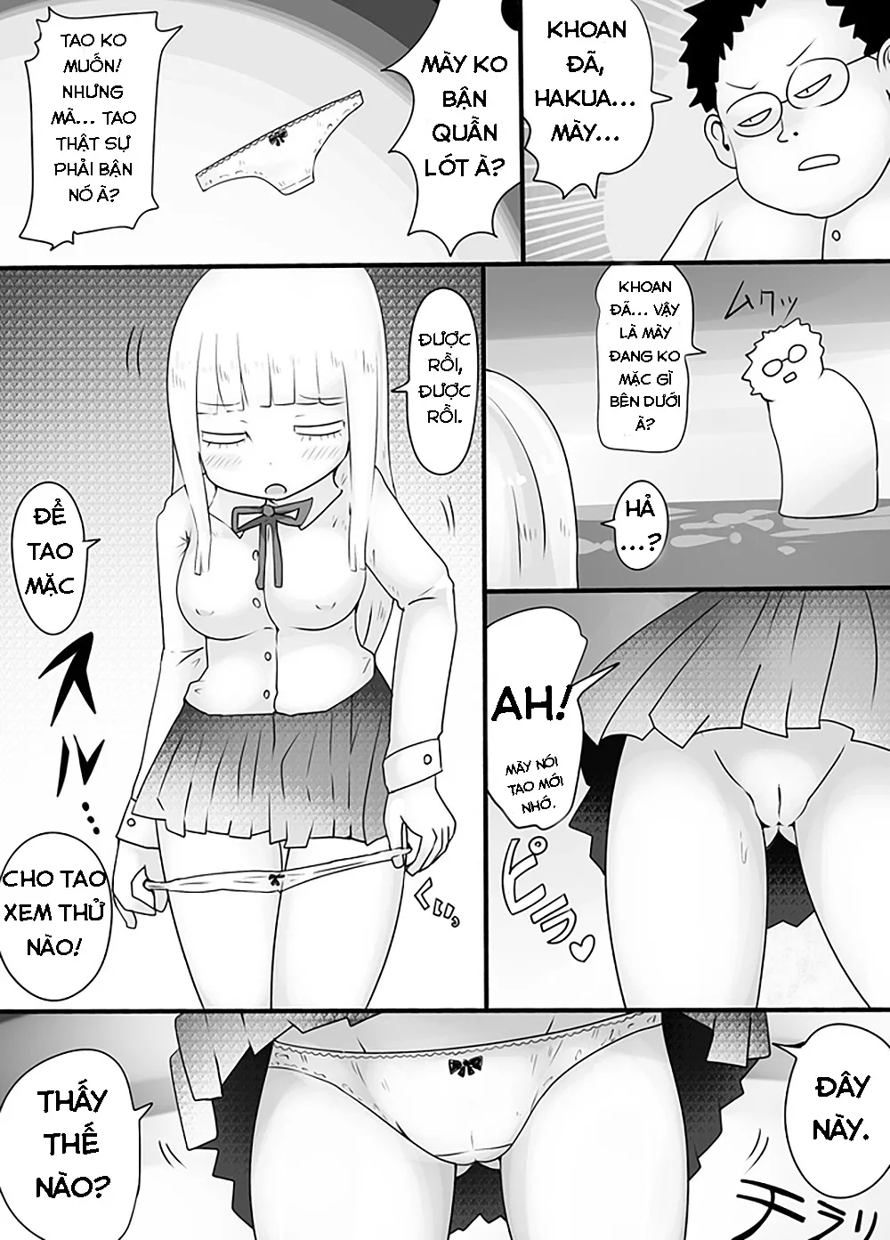 HentaiVN.net - Ảnh 12 - Shiraga no Danshi Koukousei ga Akuyuu ni Hamerarete Ayashii Kusuri o Nomasaretara Nyotaika Shite Shimattakeredo Nashikuzushi-teki ni SEX suru Funiki ni Natte Iru. - Chap 1