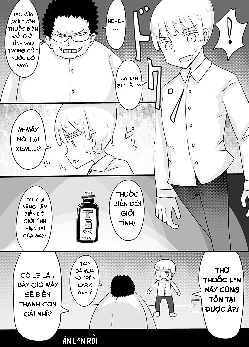 HentaiVN.net - Ảnh 6 - Shiraga no Danshi Koukousei ga Akuyuu ni Hamerarete Ayashii Kusuri o Nomasaretara Nyotaika Shite Shimattakeredo Nashikuzushi-teki ni SEX suru Funiki ni Natte Iru. - Chap 1