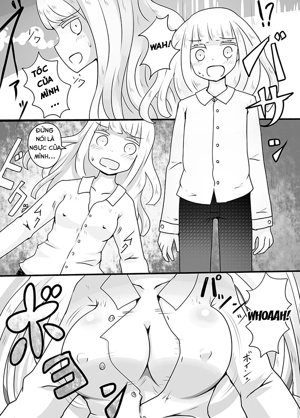 HentaiVN.net - Ảnh 7 - Shiraga no Danshi Koukousei ga Akuyuu ni Hamerarete Ayashii Kusuri o Nomasaretara Nyotaika Shite Shimattakeredo Nashikuzushi-teki ni SEX suru Funiki ni Natte Iru. - Chap 1
