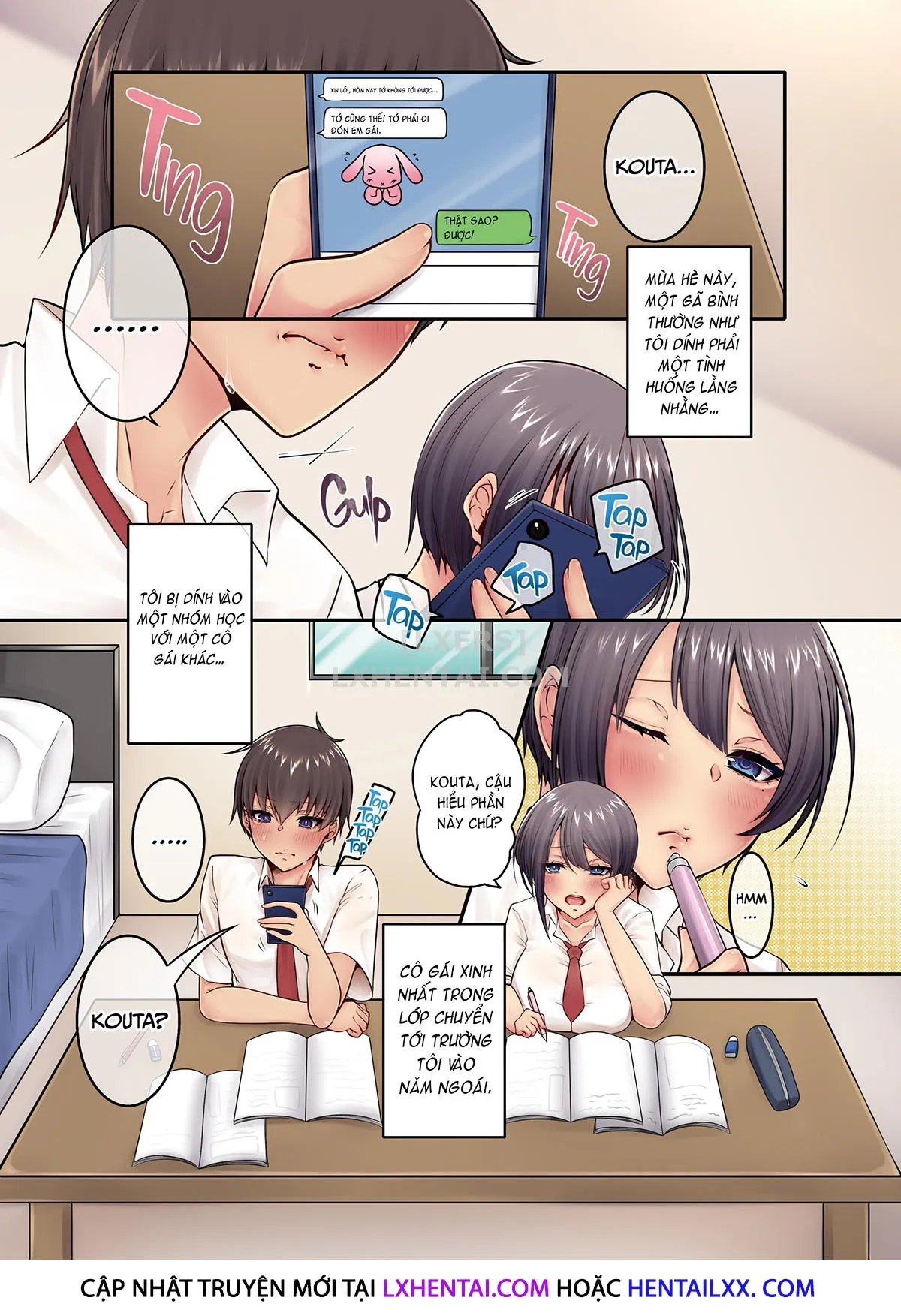 HentaiVN.net - Ảnh 5 - Super Sweet Sex Life With My Super Sexy Classmate - Chap 1