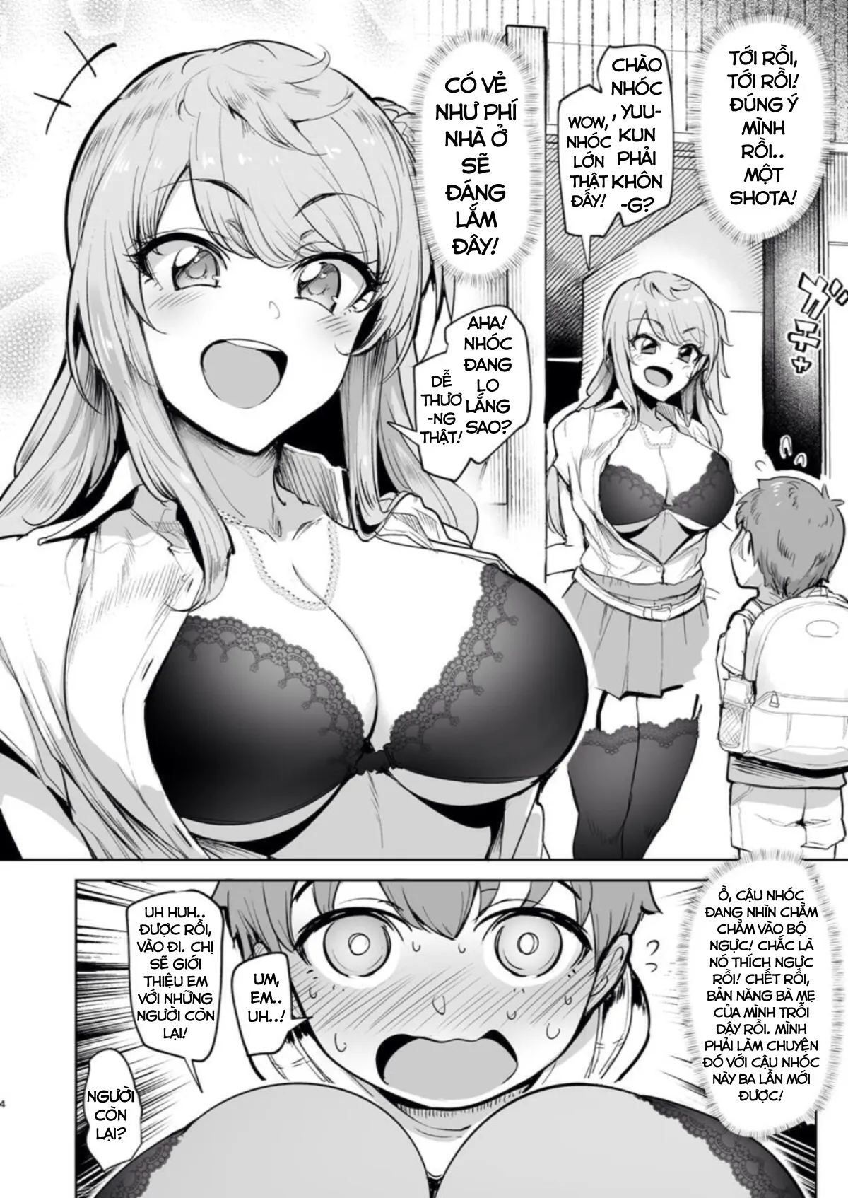 HentaiVN.net - Ảnh 4 - The Place I Stayed Over at Belonged to Perverted Gyaru Onee-chans - Chap 1