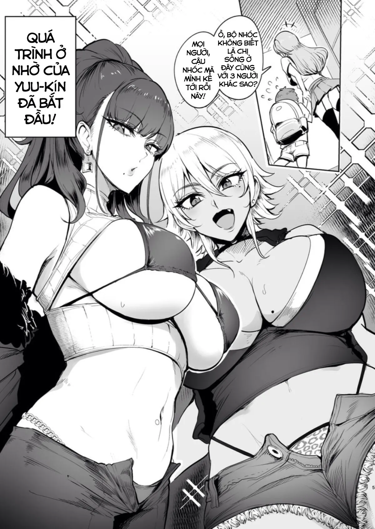 HentaiVN.net - Ảnh 5 - The Place I Stayed Over at Belonged to Perverted Gyaru Onee-chans - Chap 1
