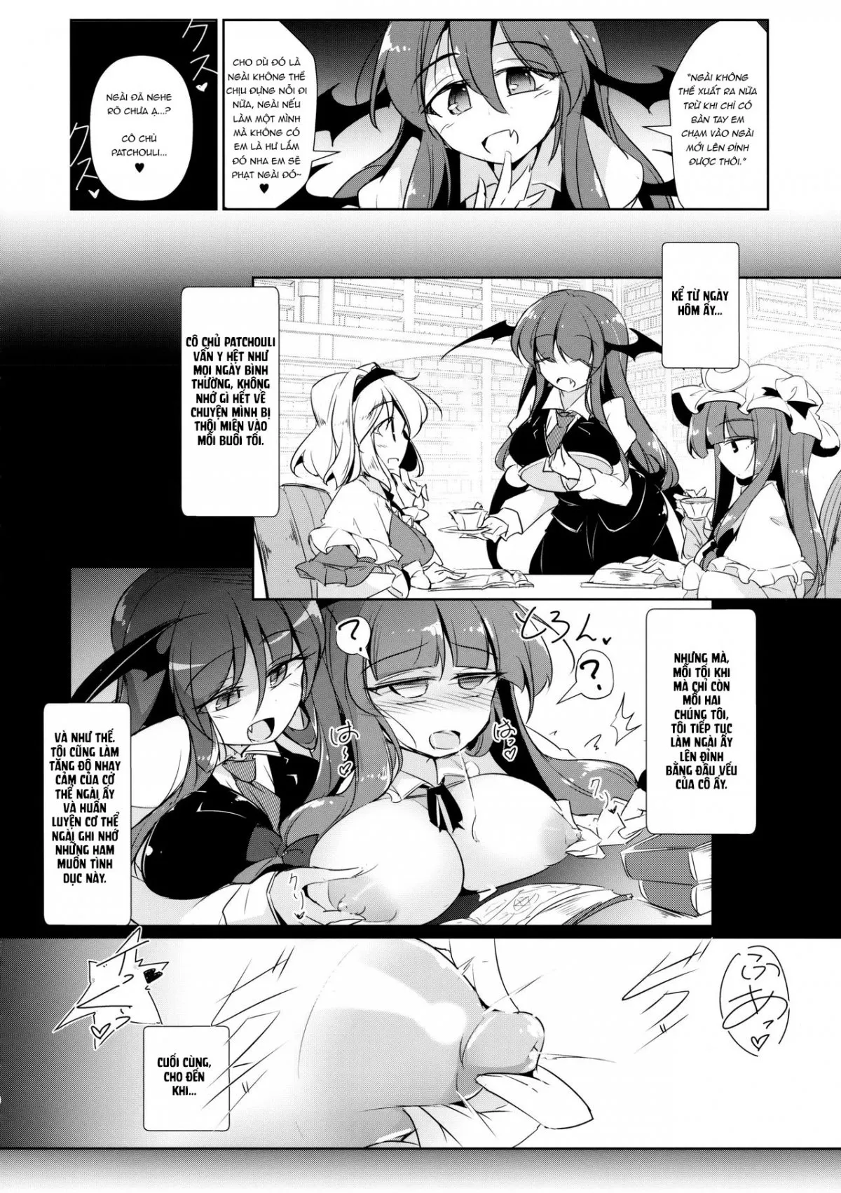 HentaiVN.net - Ảnh 10 - PatchouKoa Nyuuetsu Shujuu Gyakutenda (Touhou Project) - Chap 1