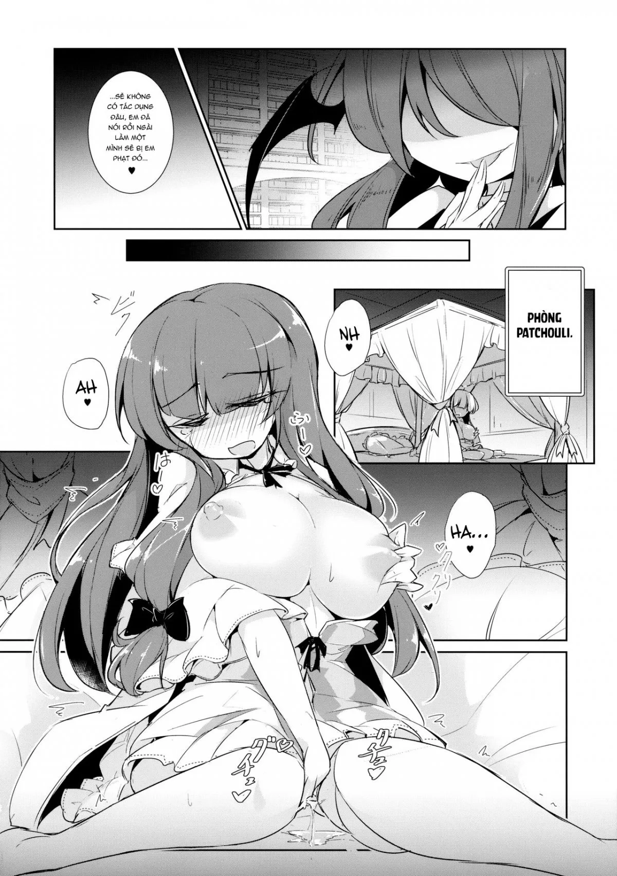 HentaiVN.net - Ảnh 12 - PatchouKoa Nyuuetsu Shujuu Gyakutenda (Touhou Project) - Chap 1