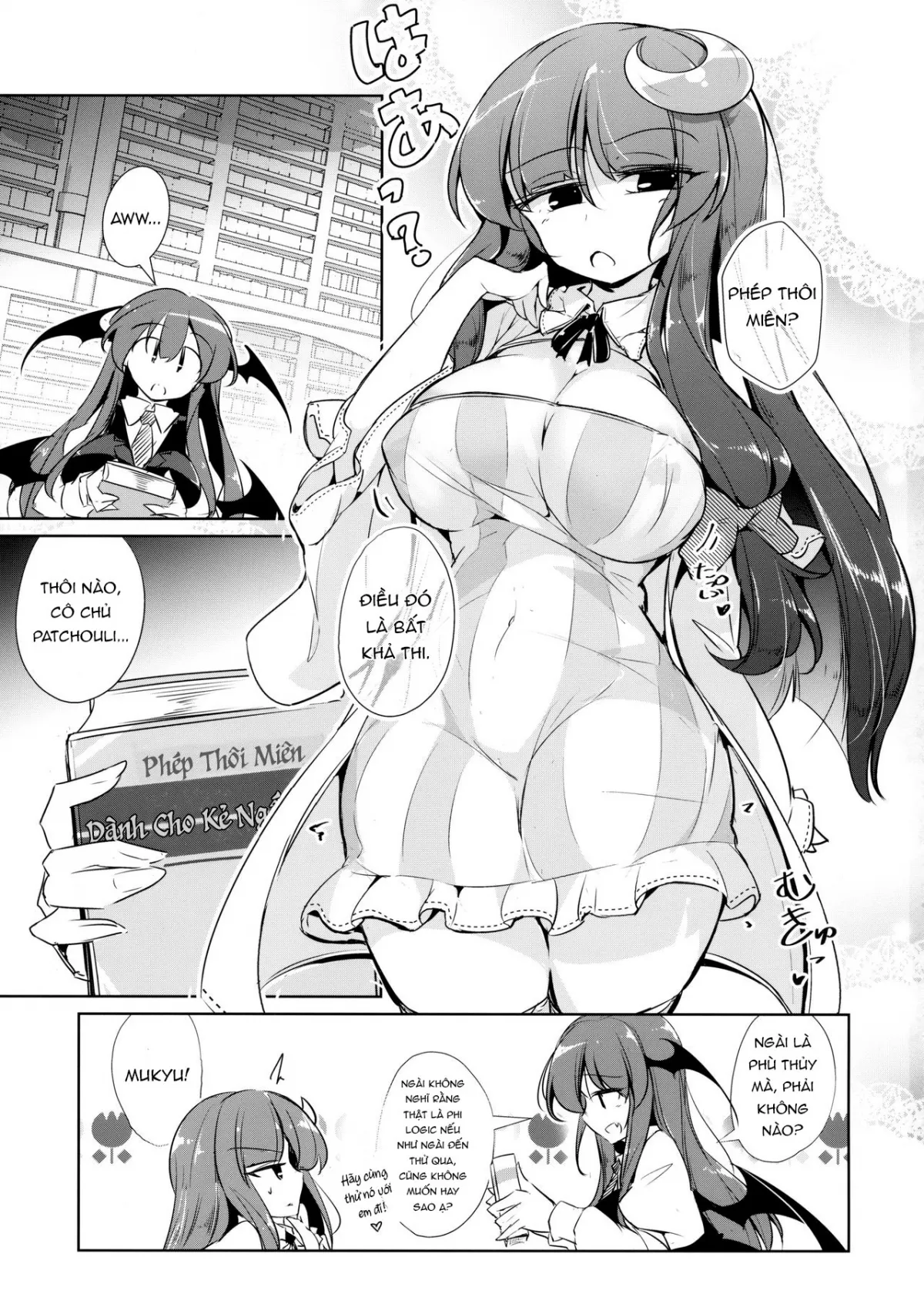 HentaiVN.net - Ảnh 3 - PatchouKoa Nyuuetsu Shujuu Gyakutenda (Touhou Project) - Chap 1