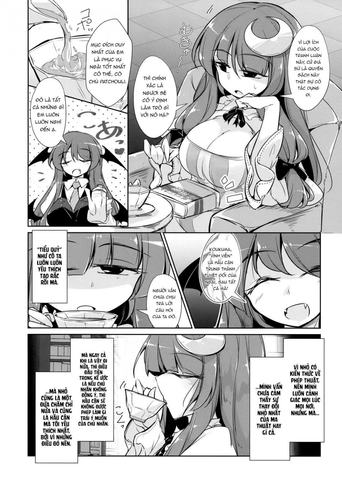 HentaiVN.net - Ảnh 4 - PatchouKoa Nyuuetsu Shujuu Gyakutenda (Touhou Project) - Chap 1