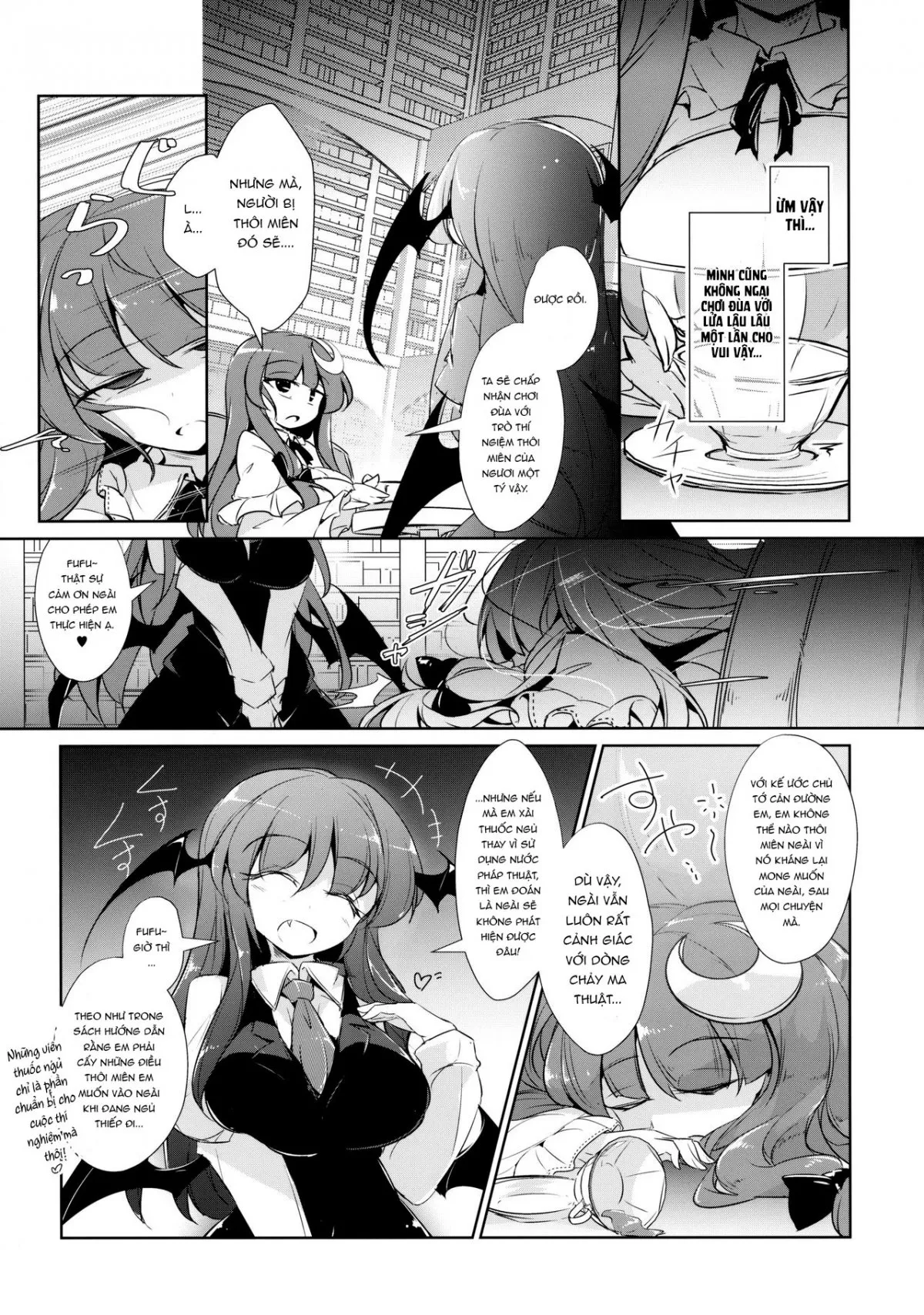 HentaiVN.net - Ảnh 5 - PatchouKoa Nyuuetsu Shujuu Gyakutenda (Touhou Project) - Chap 1