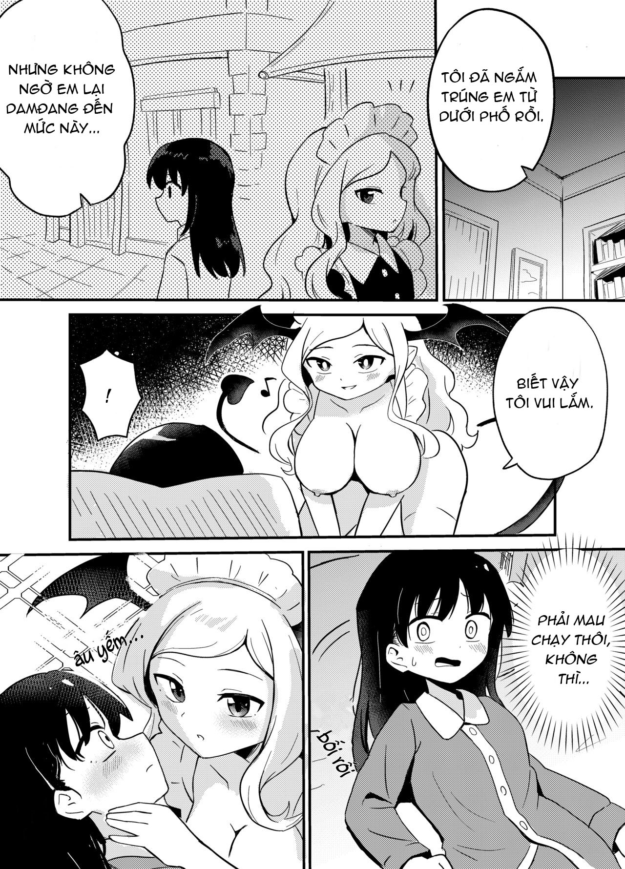 HentaiVN.net - Ảnh 12 - Yuri Succu Maid no Amaama Gohoushi - Chap 1