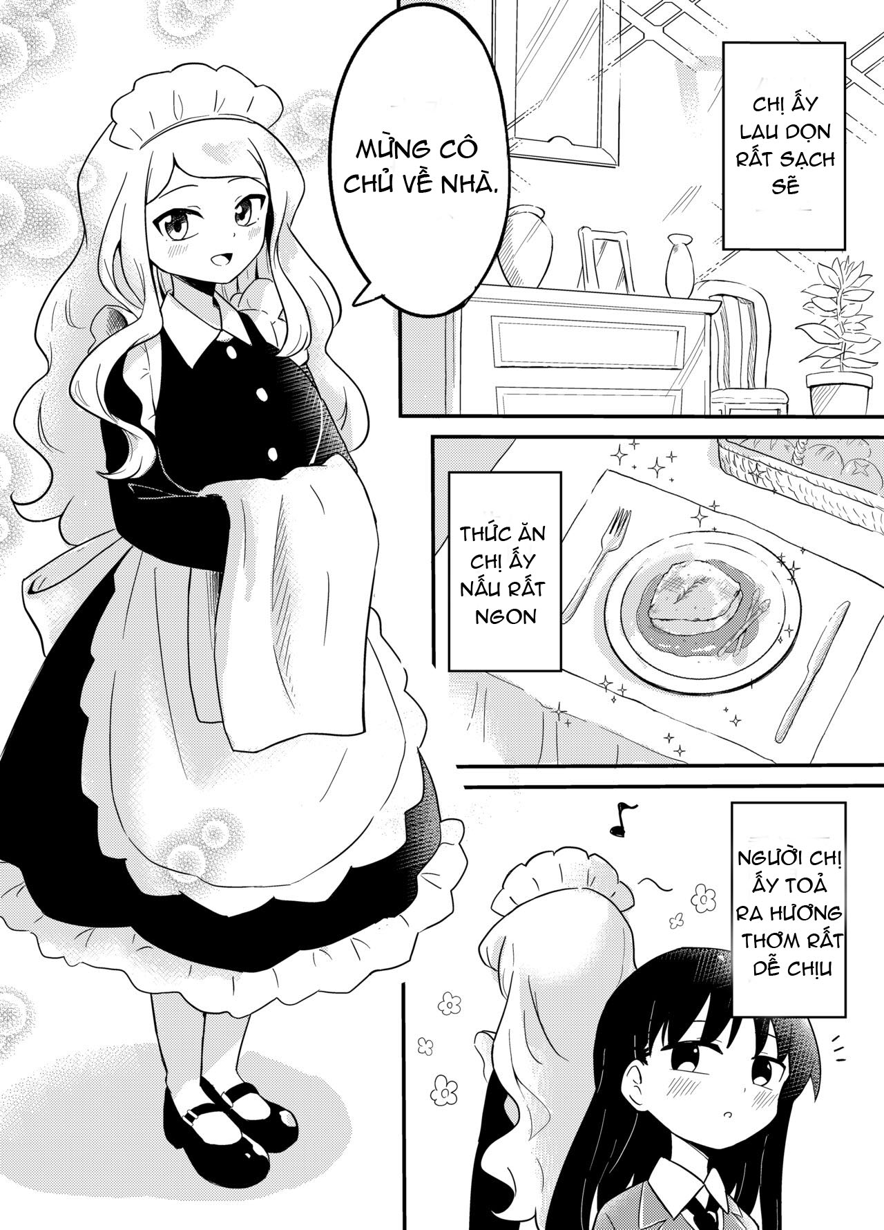 HentaiVN.net - Ảnh 3 - Yuri Succu Maid no Amaama Gohoushi - Chap 1