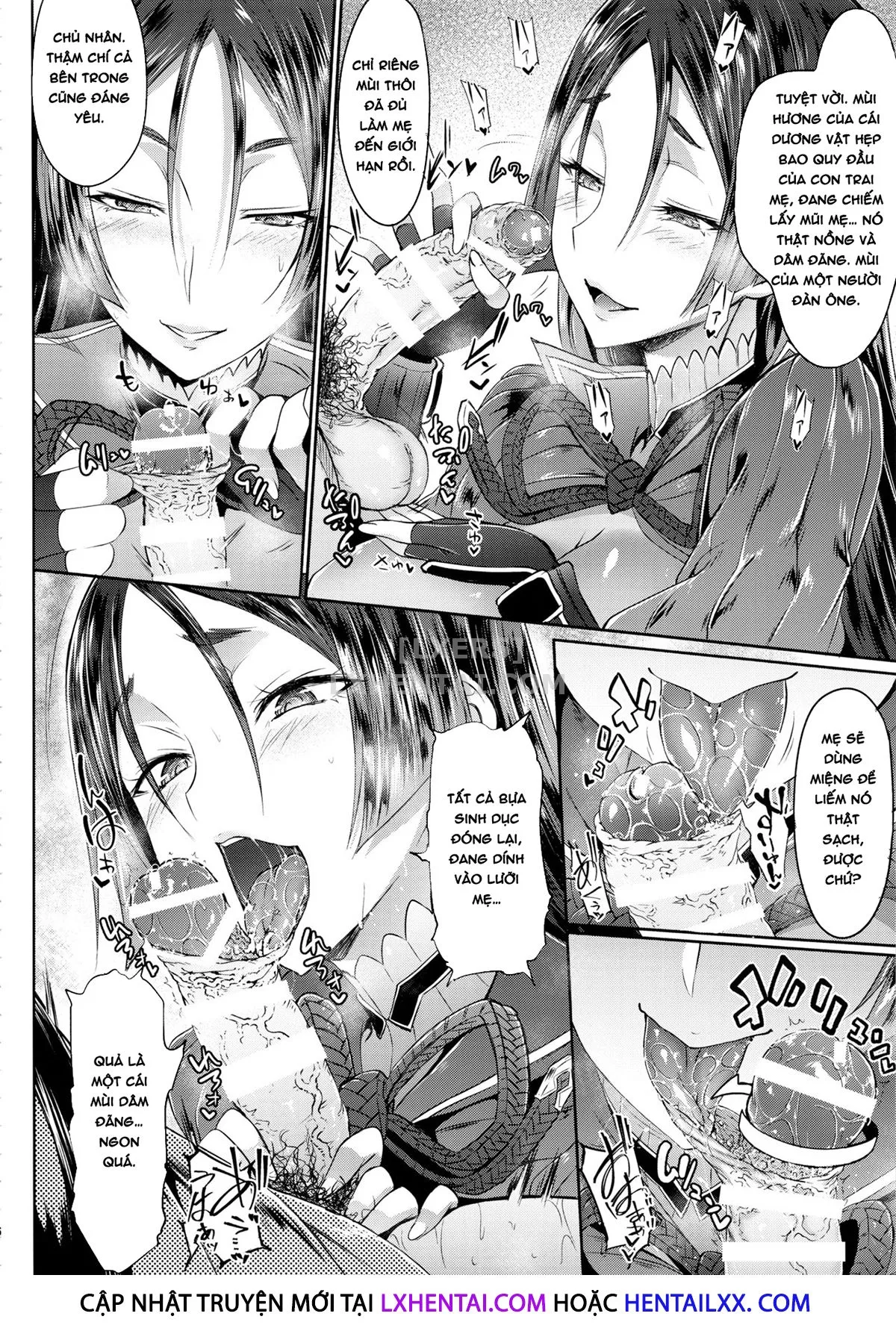 HentaiVN.net - Ảnh 12 - Raikou Mama Boseiteki Sakusei Nama Houshi. [Mommy Raikou's Maternal Squeezing Service] - Chap 1