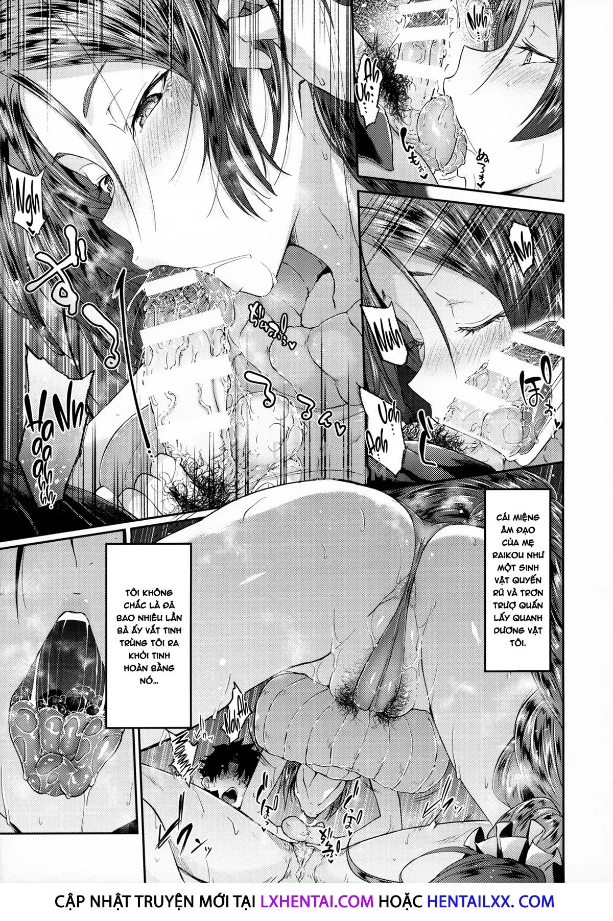 HentaiVN.net - Ảnh 12 - Raikou Mama Boseiteki Sakusei Nama Houshi. [Mommy Raikou's Maternal Squeezing Service] - Chap 2