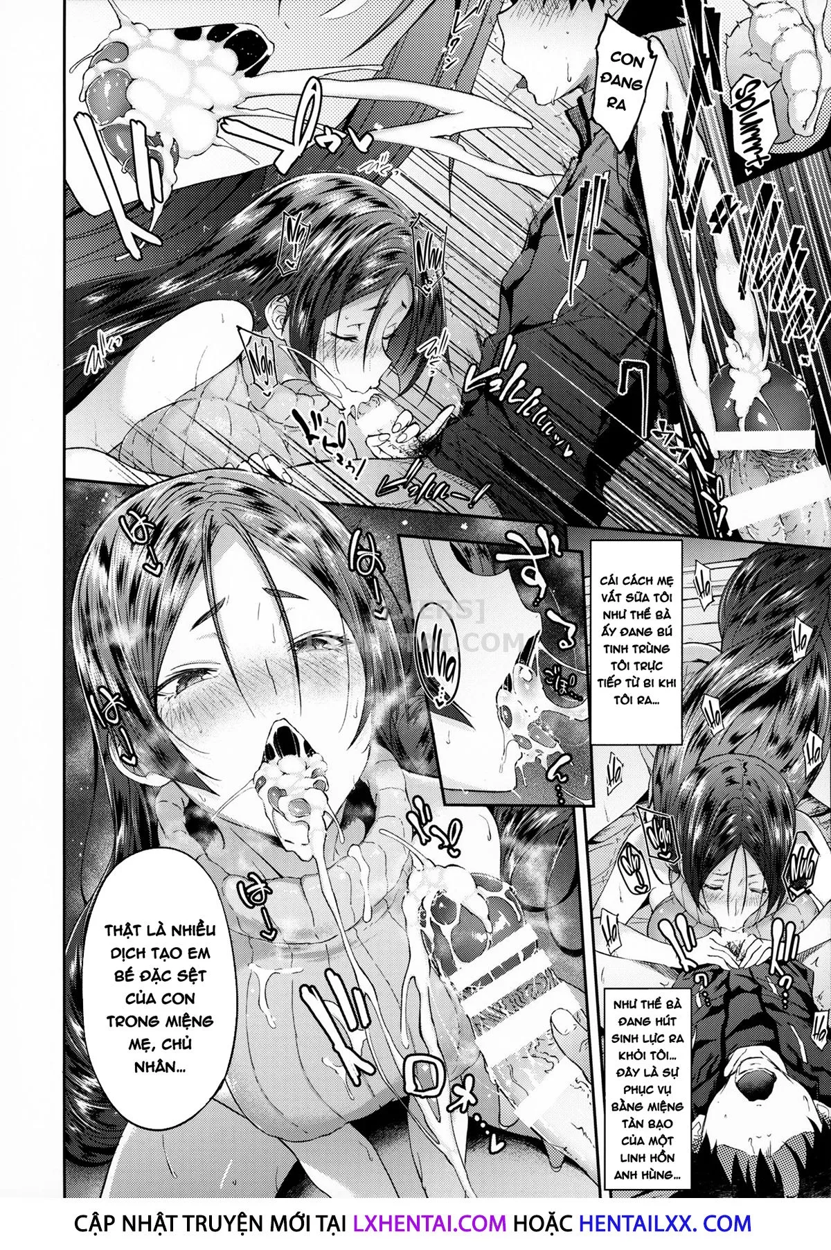HentaiVN.net - Ảnh 13 - Raikou Mama Boseiteki Sakusei Nama Houshi. [Mommy Raikou's Maternal Squeezing Service] - Chap 2
