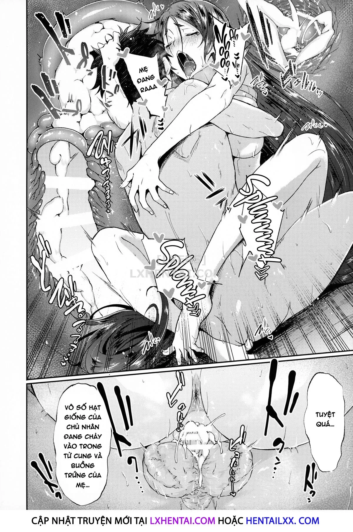 HentaiVN.net - Ảnh 19 - Raikou Mama Boseiteki Sakusei Nama Houshi. [Mommy Raikou's Maternal Squeezing Service] - Chap 2