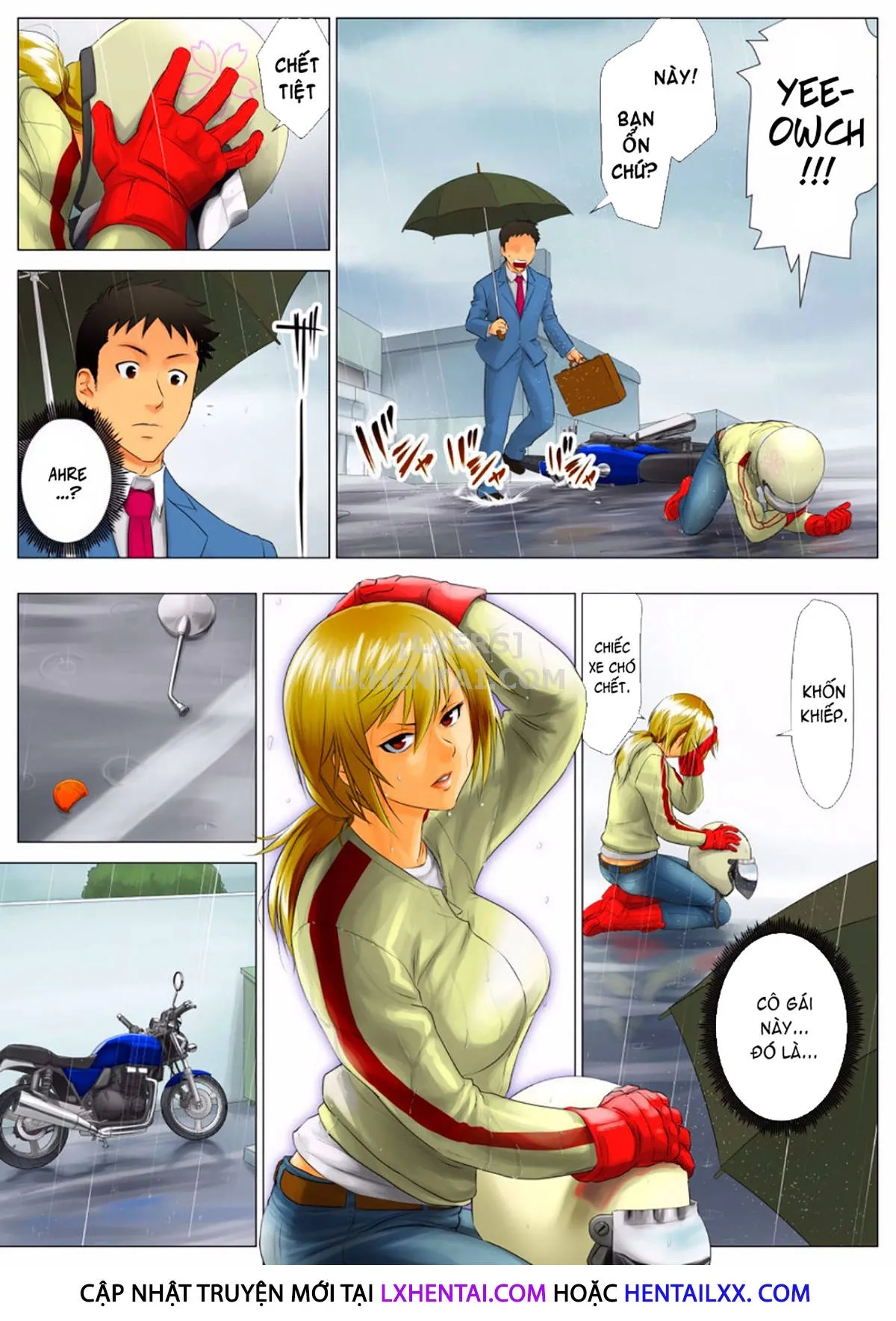 HentaiVN.net - Ảnh 13 - Yuka + Naoko [Yuuka -Tonari no Kinpatsu Musume ga Jitsu wa Otome datta Hanashi; Miboujin Naoko; Naoko The Widow] - Chap 1