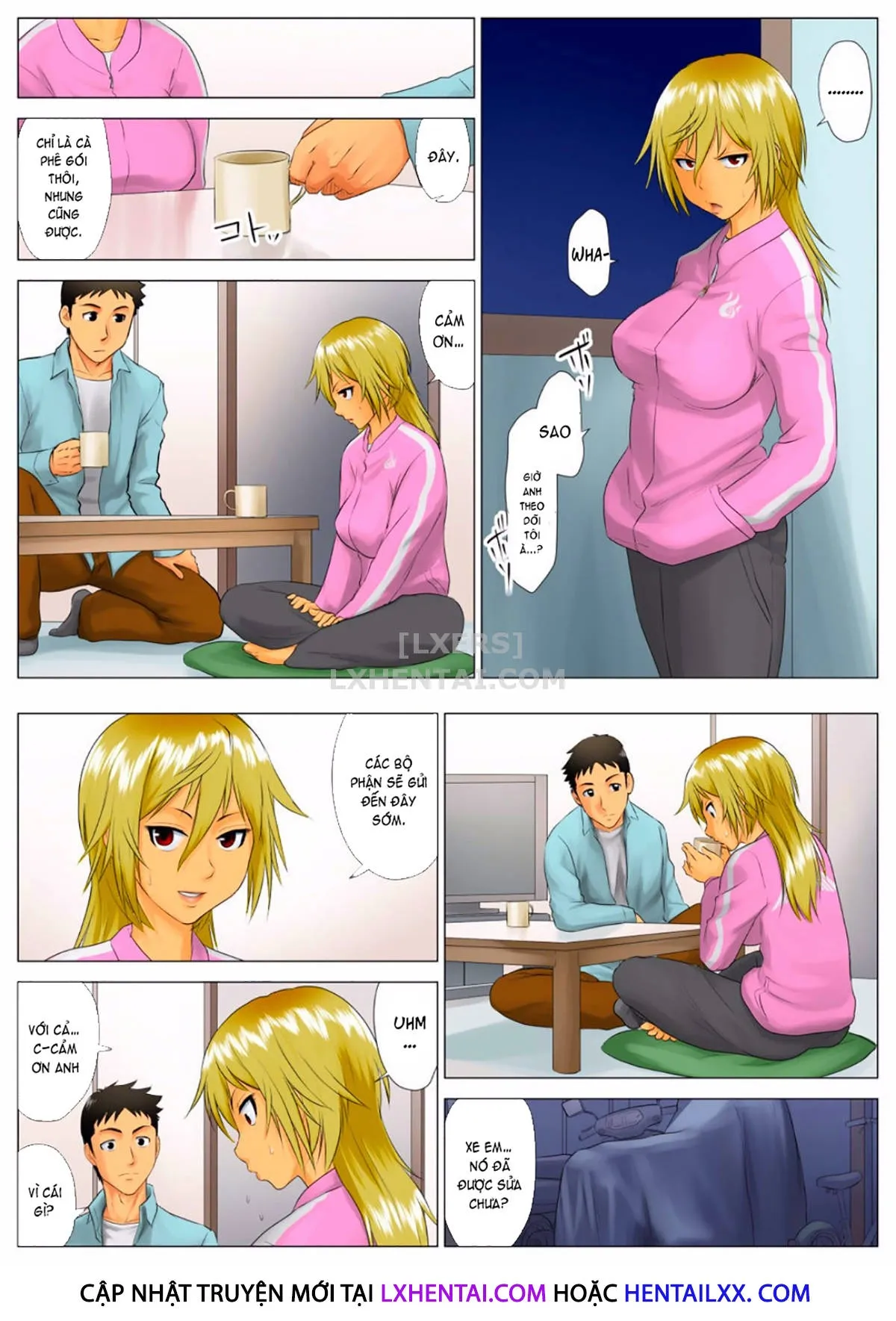 HentaiVN.net - Ảnh 18 - Yuka + Naoko [Yuuka -Tonari no Kinpatsu Musume ga Jitsu wa Otome datta Hanashi; Miboujin Naoko; Naoko The Widow] - Chap 1
