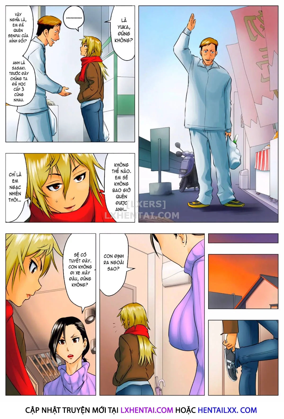 HentaiVN.net - Ảnh 27 - Yuka + Naoko [Yuuka -Tonari no Kinpatsu Musume ga Jitsu wa Otome datta Hanashi; Miboujin Naoko; Naoko The Widow] - Chap 1