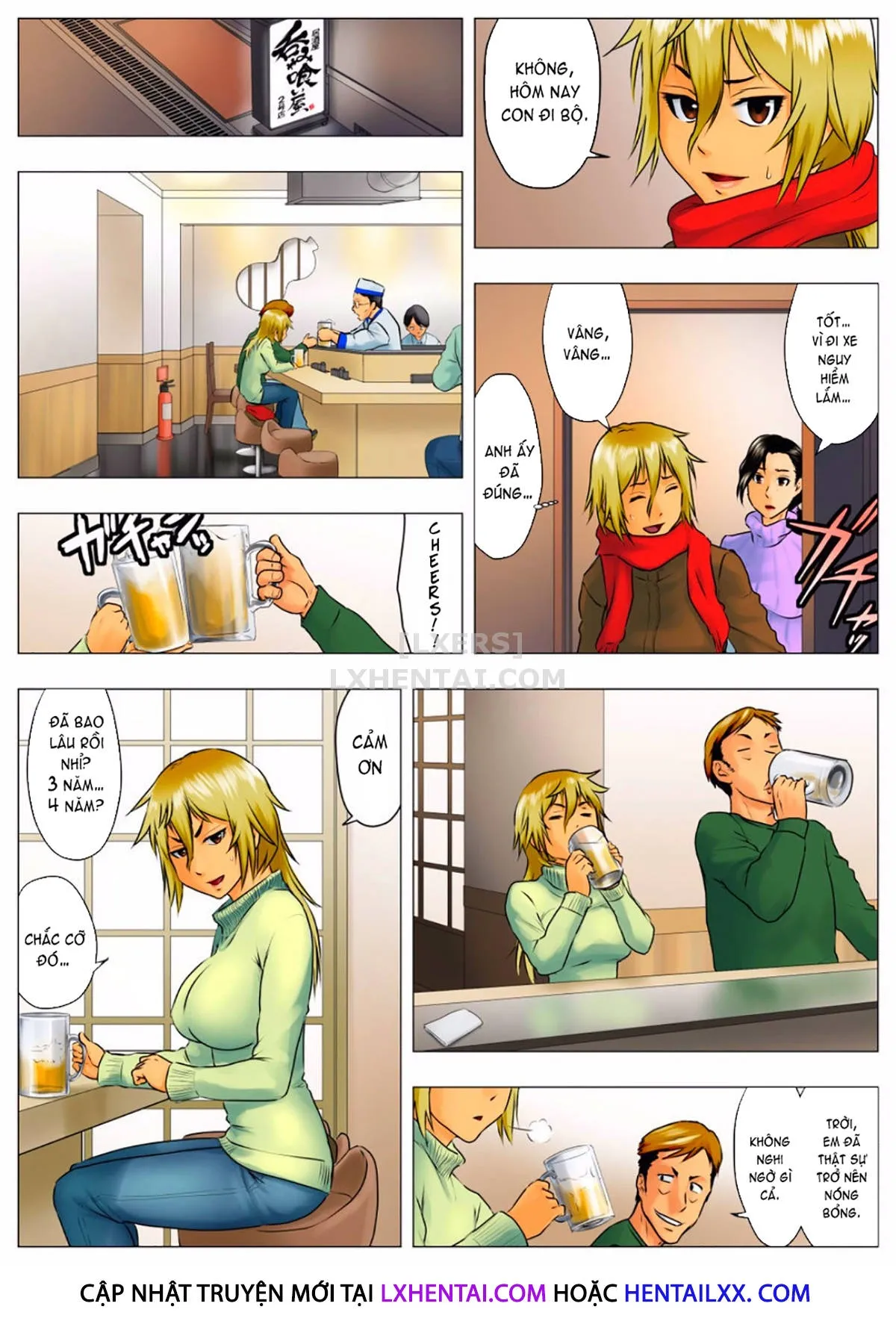 HentaiVN.net - Ảnh 28 - Yuka + Naoko [Yuuka -Tonari no Kinpatsu Musume ga Jitsu wa Otome datta Hanashi; Miboujin Naoko; Naoko The Widow] - Chap 1