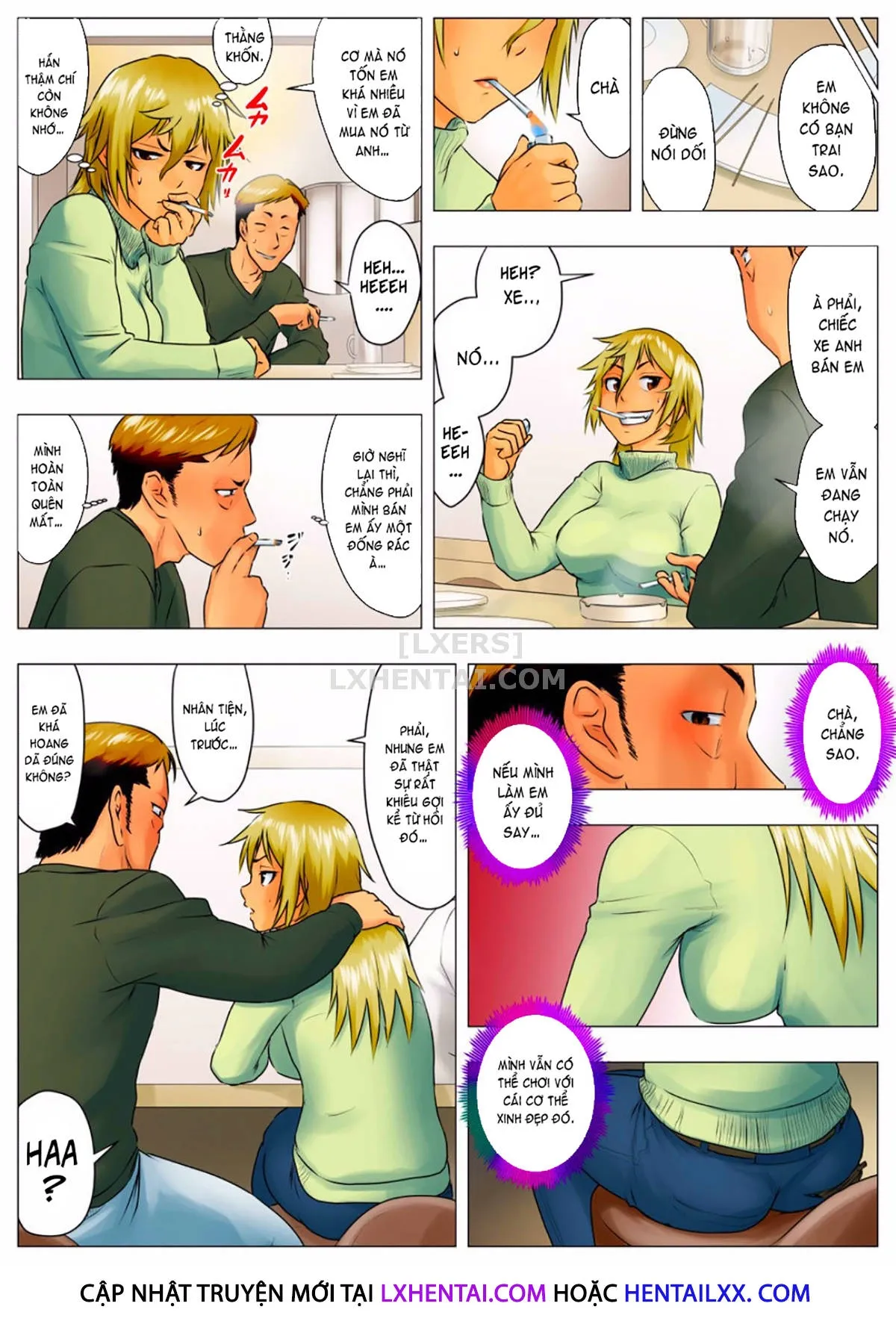 HentaiVN.net - Ảnh 29 - Yuka + Naoko [Yuuka -Tonari no Kinpatsu Musume ga Jitsu wa Otome datta Hanashi; Miboujin Naoko; Naoko The Widow] - Chap 1
