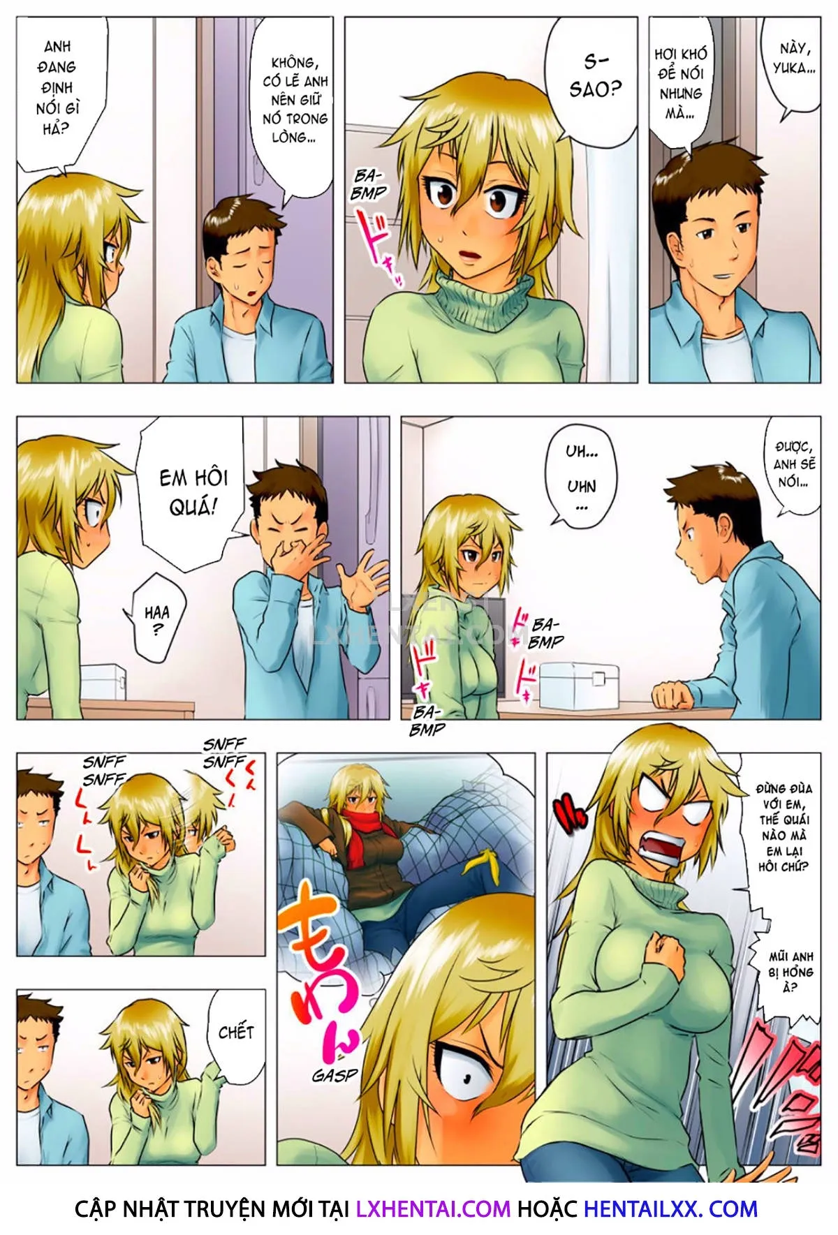 HentaiVN.net - Ảnh 34 - Yuka + Naoko [Yuuka -Tonari no Kinpatsu Musume ga Jitsu wa Otome datta Hanashi; Miboujin Naoko; Naoko The Widow] - Chap 1