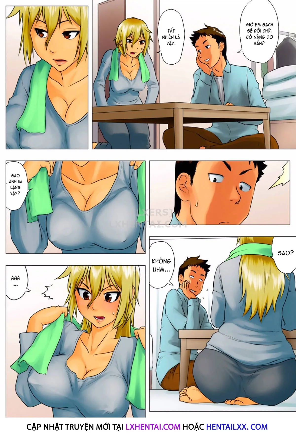 HentaiVN.net - Ảnh 37 - Yuka + Naoko [Yuuka -Tonari no Kinpatsu Musume ga Jitsu wa Otome datta Hanashi; Miboujin Naoko; Naoko The Widow] - Chap 1
